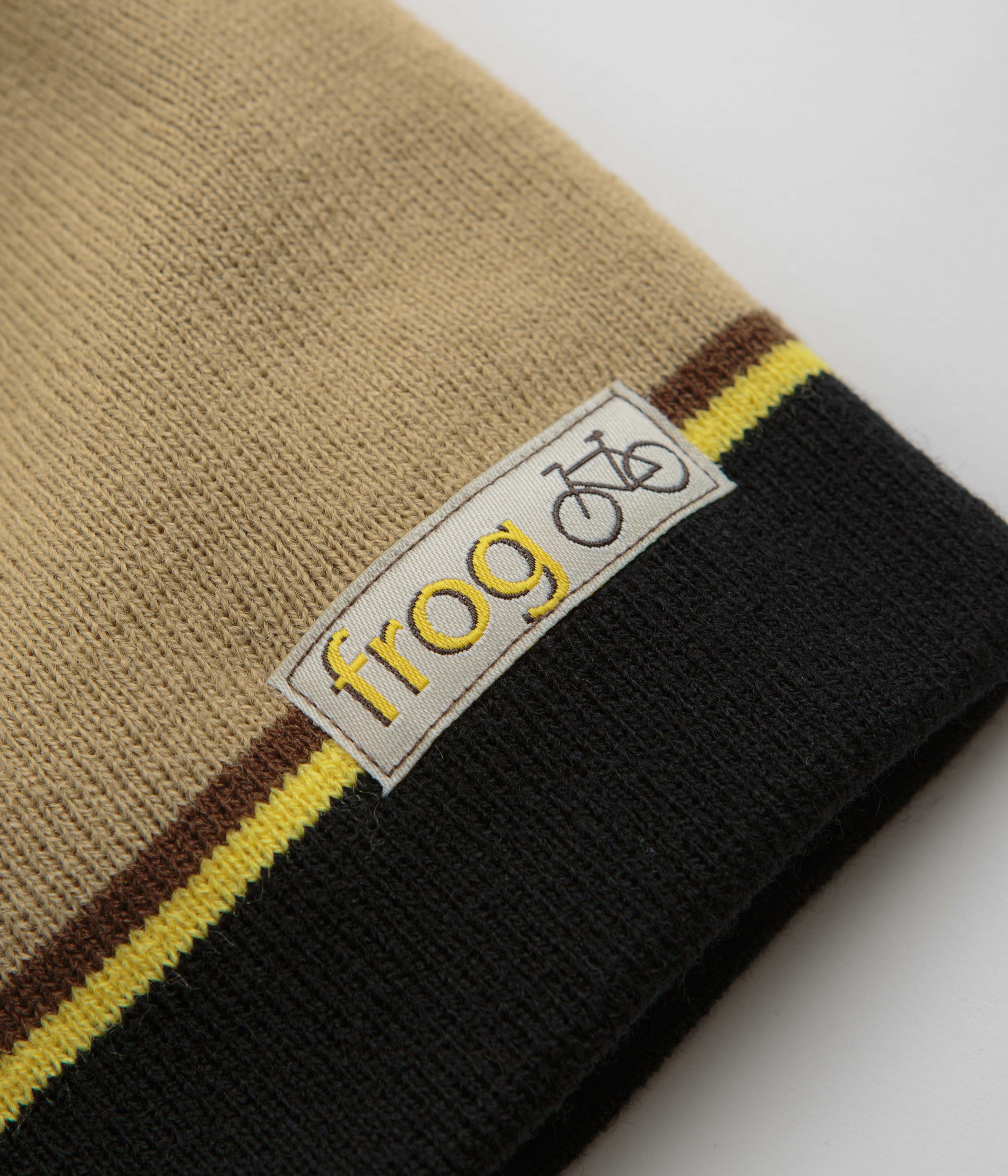 Frog Bicycle Beanie - Beige - Image 2