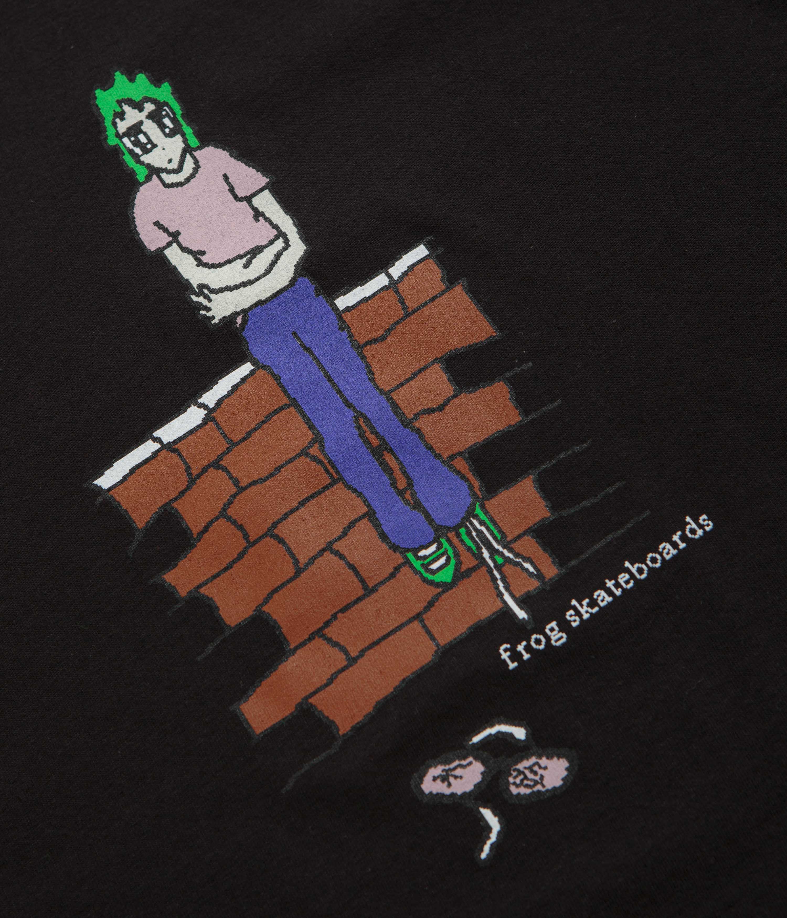 Frog Broken Glasses Long Sleeve T-Shirt - Black - Image 3