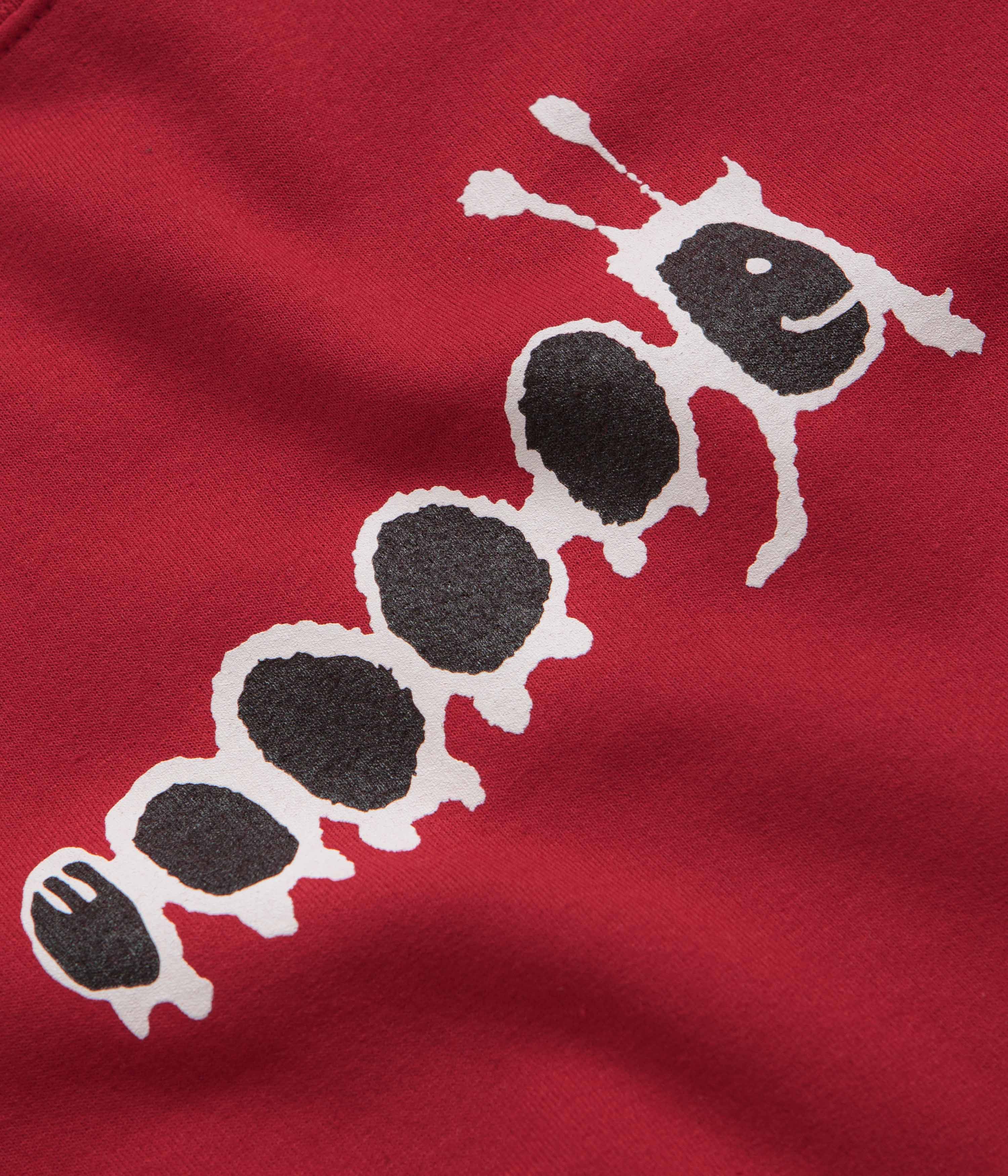 Frog Caterpillar Crewneck Sweatshirt - Red - Image 3