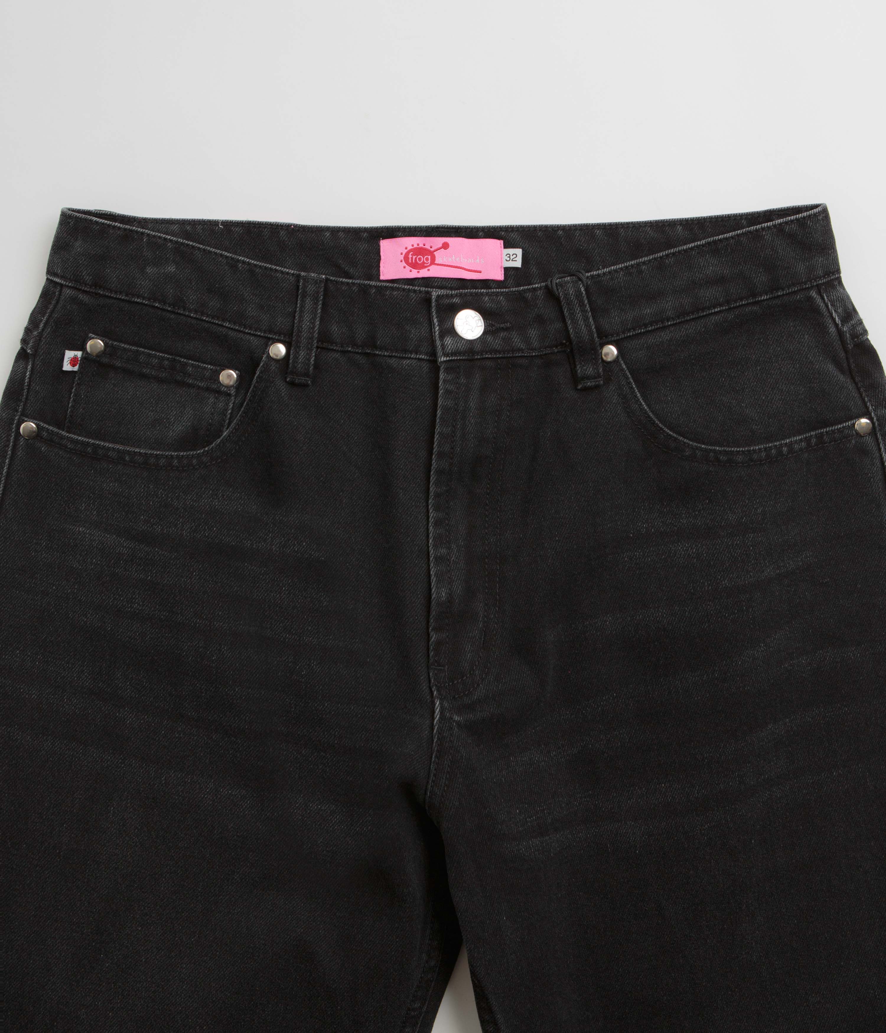 Frog Relaxed Fit Bootcut Jeans - Black - Image 4