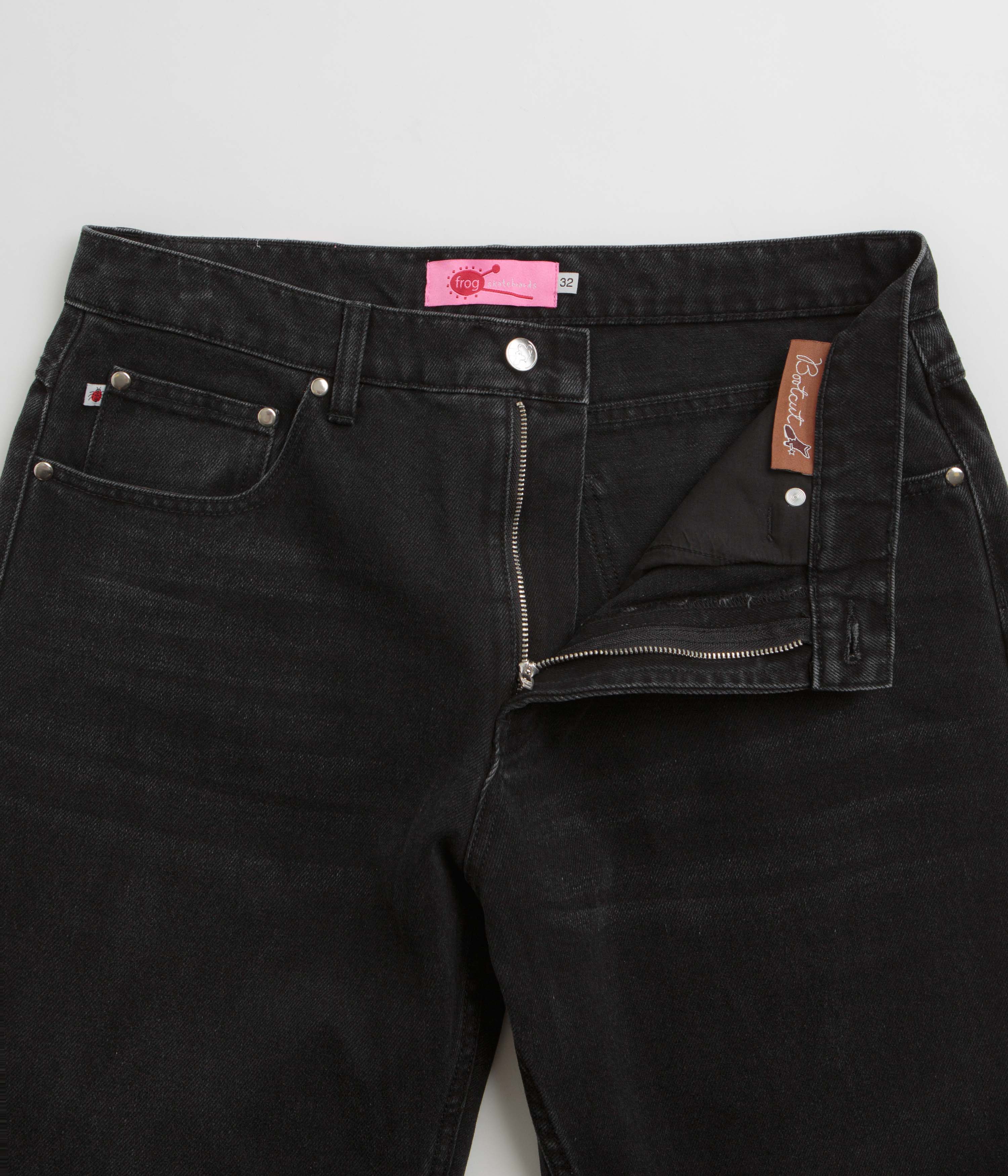Frog Relaxed Fit Bootcut Jeans - Black - Image 5