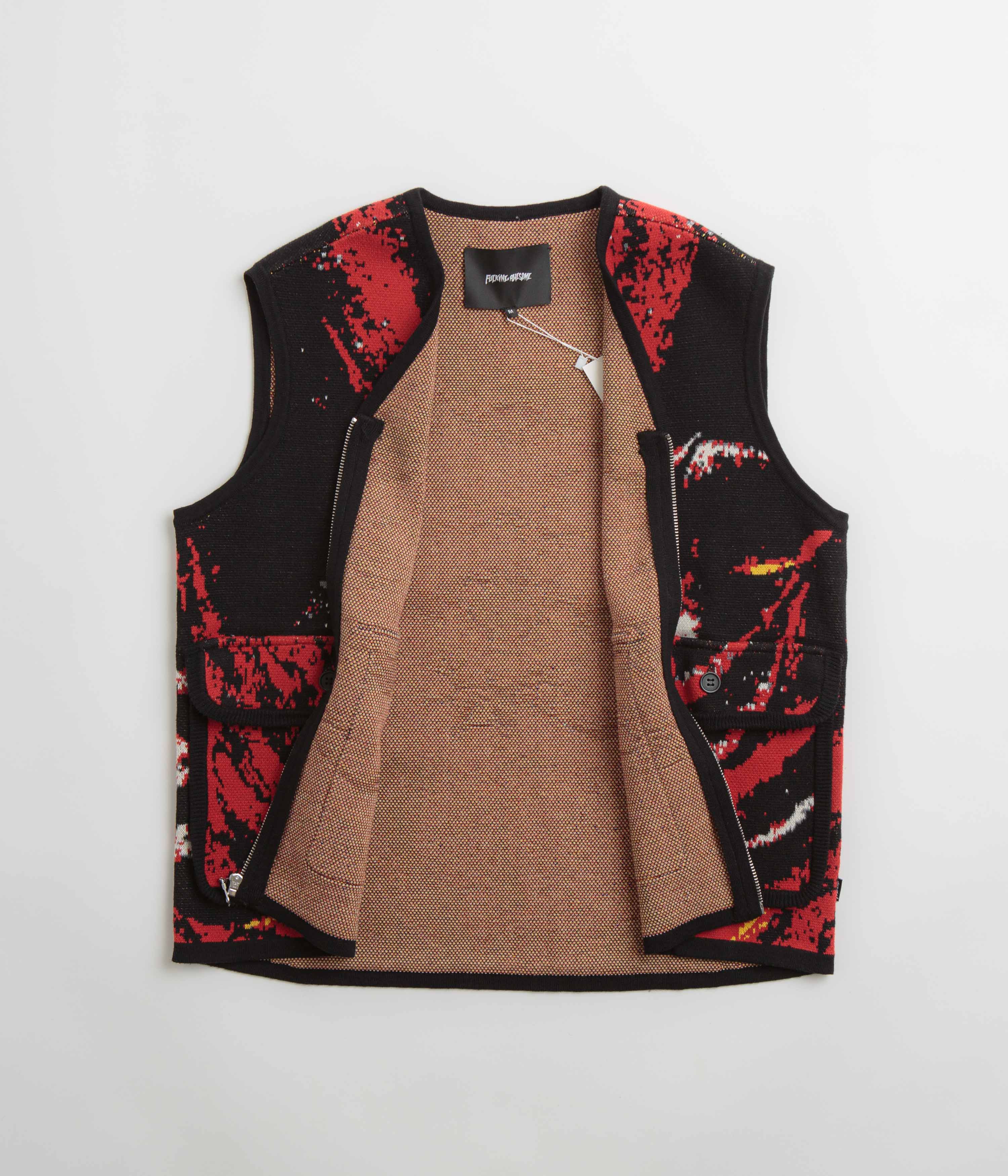 Fucking Awesome Better Half Knitted Utility Vest - AOP - Image 4