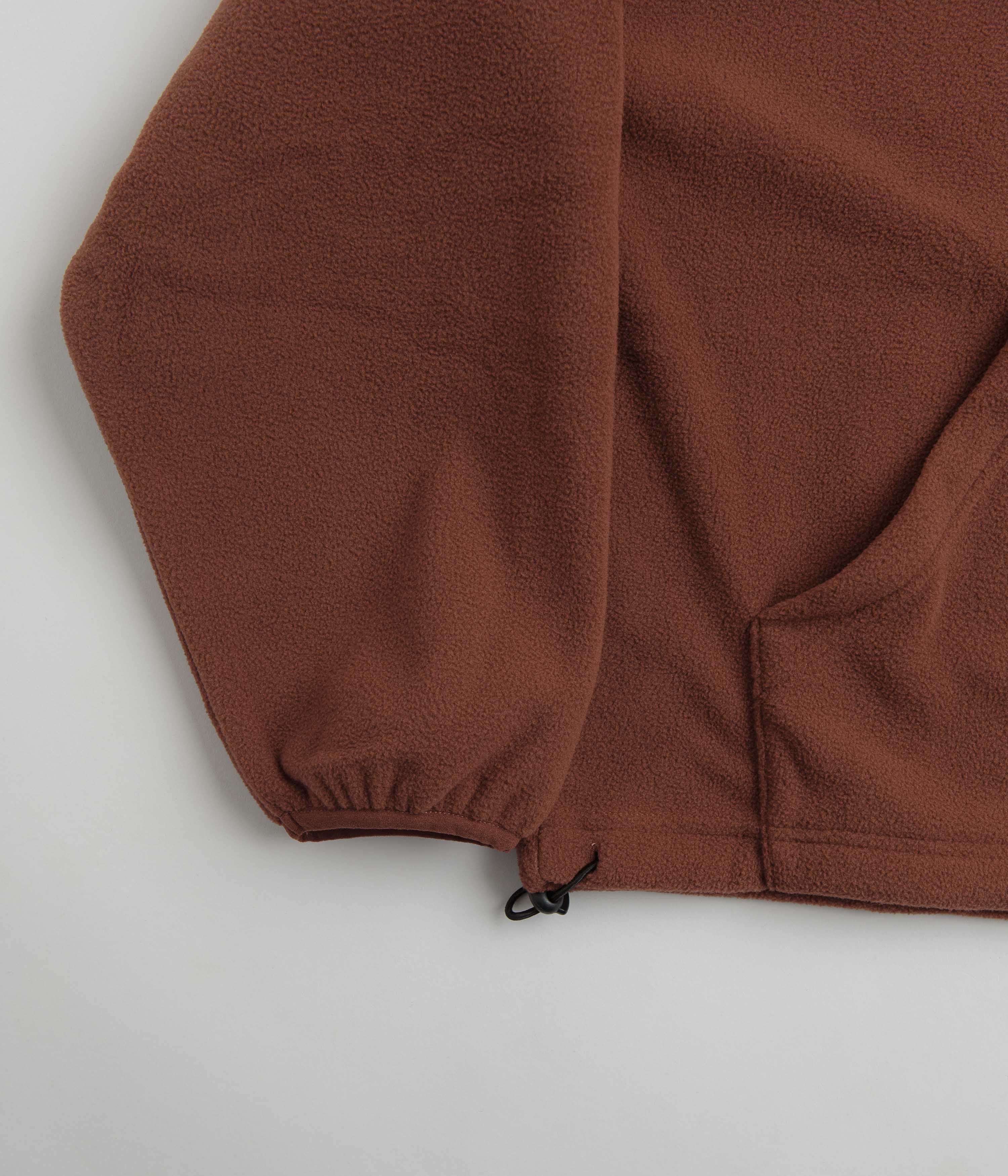 Fucking Awesome Cut Off 1/4 Zip Polar Fleece - Brown - Image 2