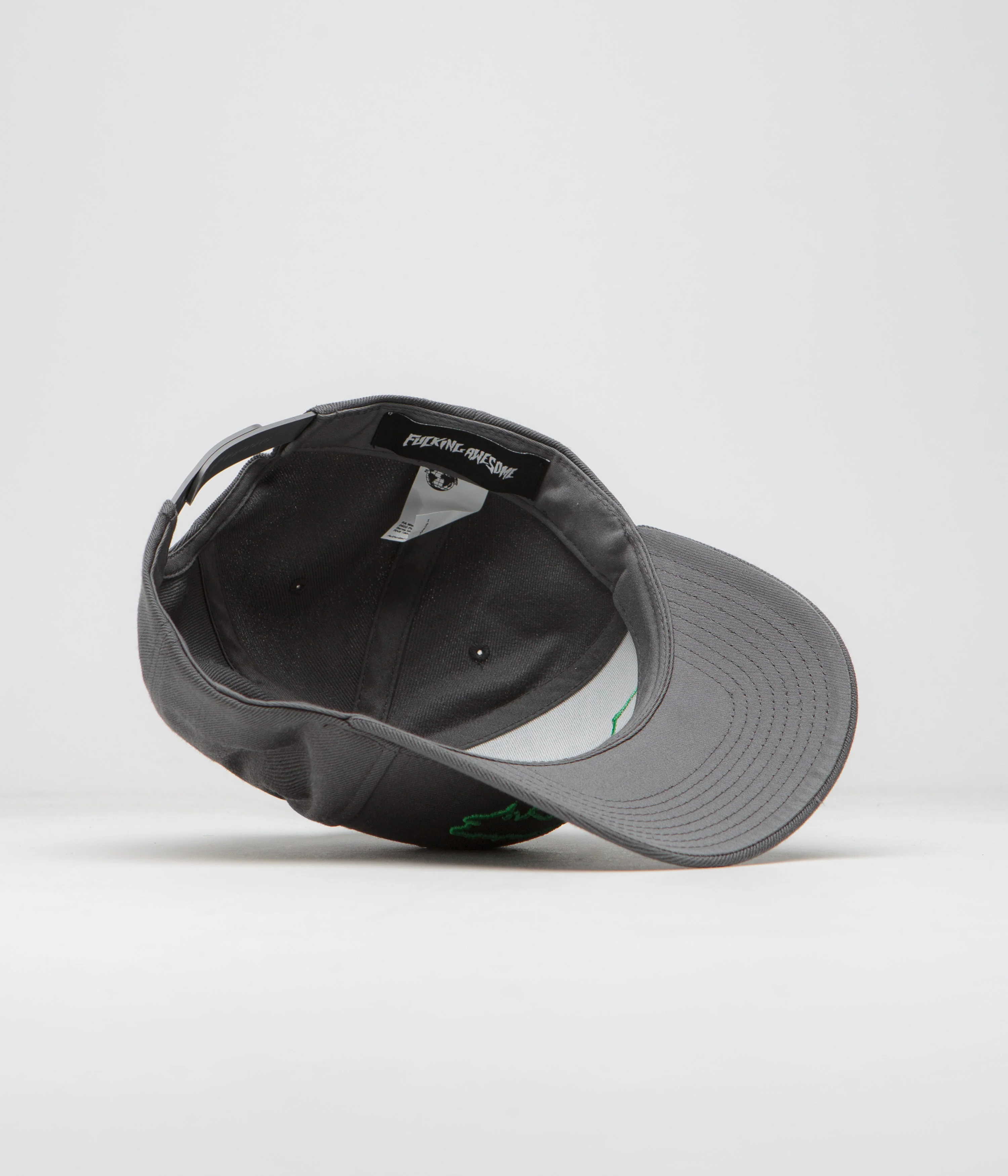Fucking Awesome Drip Logo Cap - Charcoal - Image 4