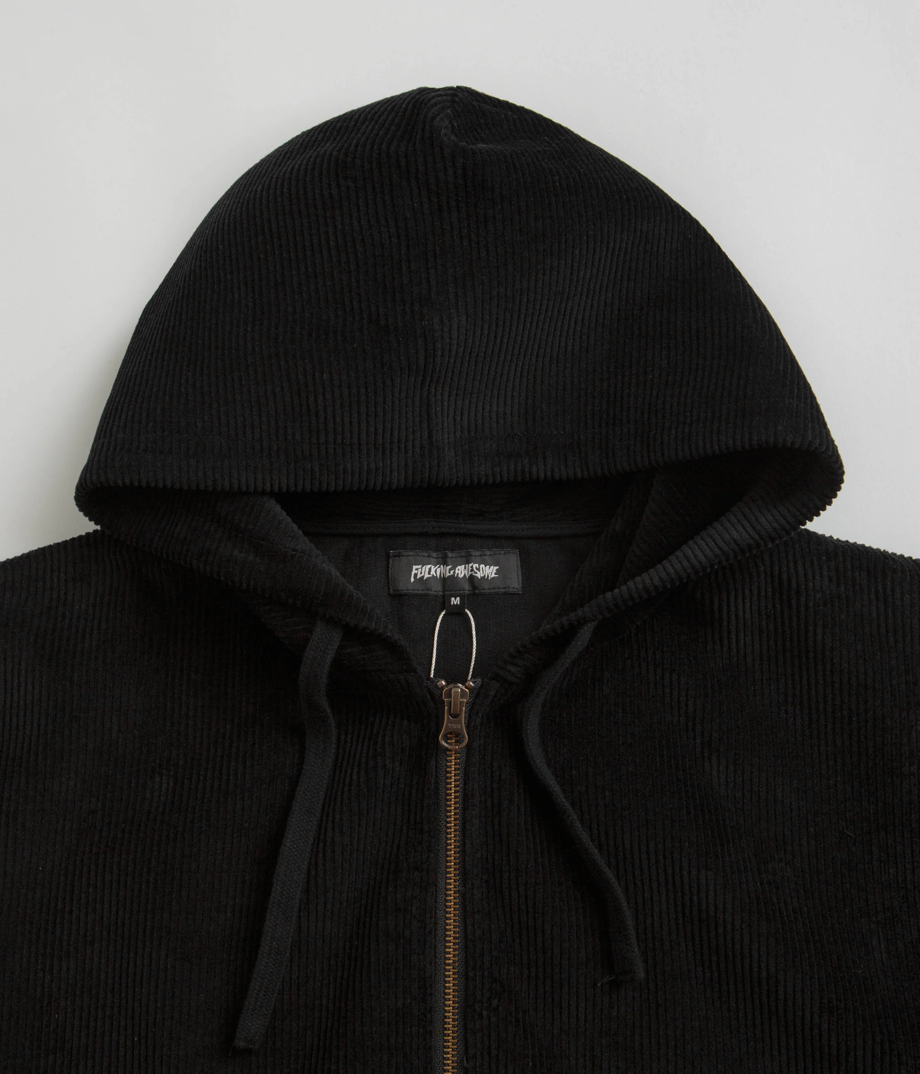 Fucking Awesome KO Corduroy Zipped Hoodie - Black - Image 2