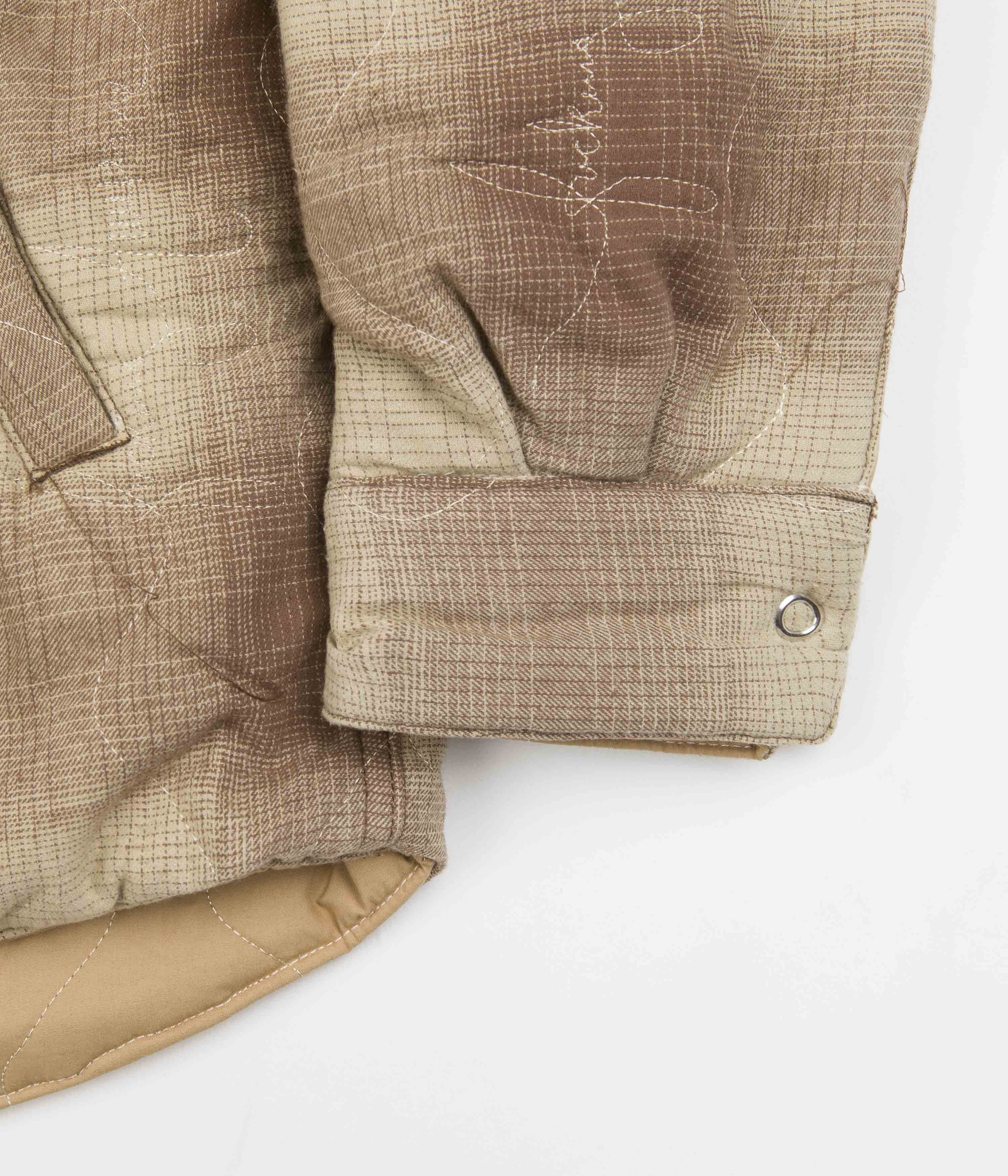 Fucking Awesome Lightweight Reversible Flannel Jacket - Tan / Brown - Image 2