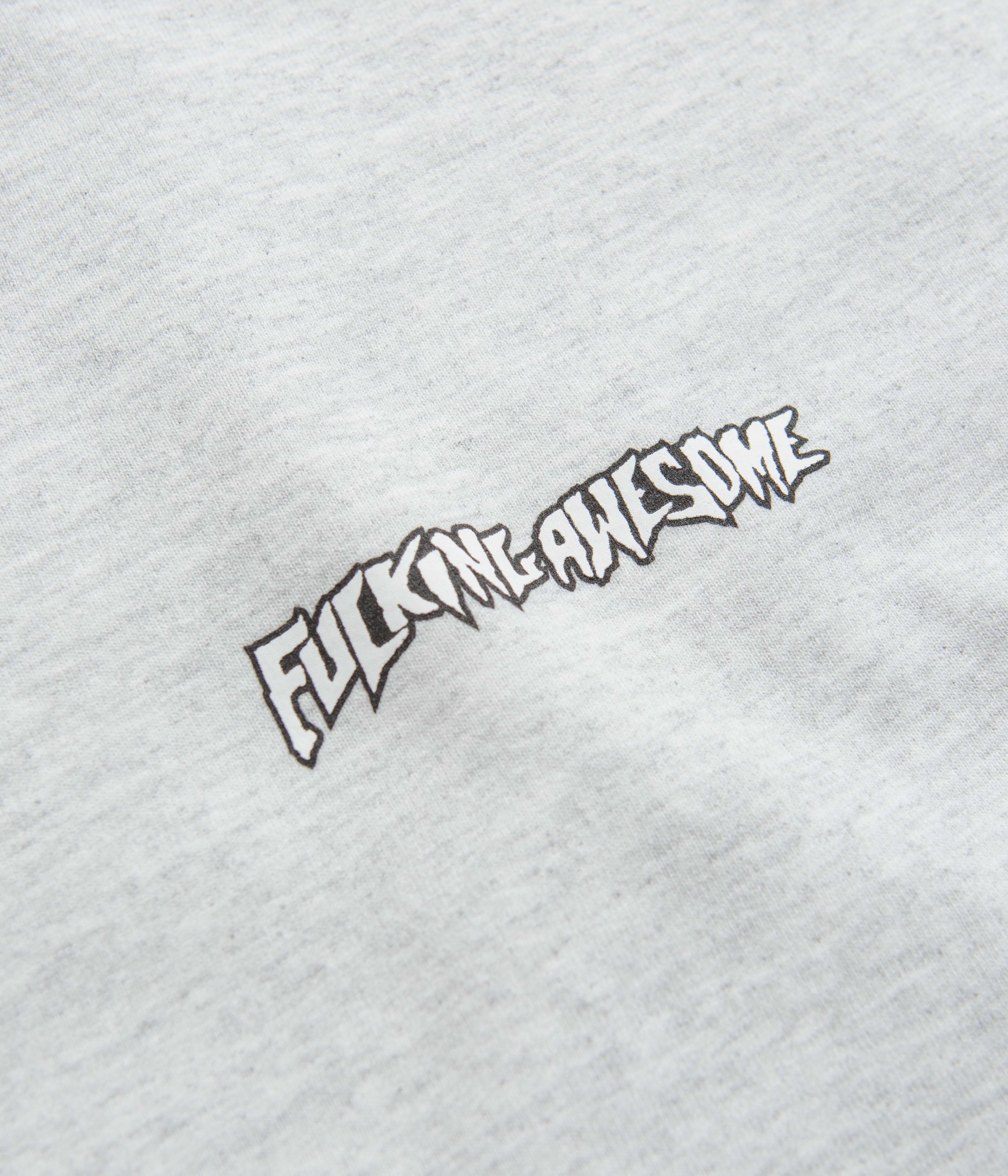 Fucking Awesome Little Stamp Crewneck Sweatshirt - Heather Grey - Image 3