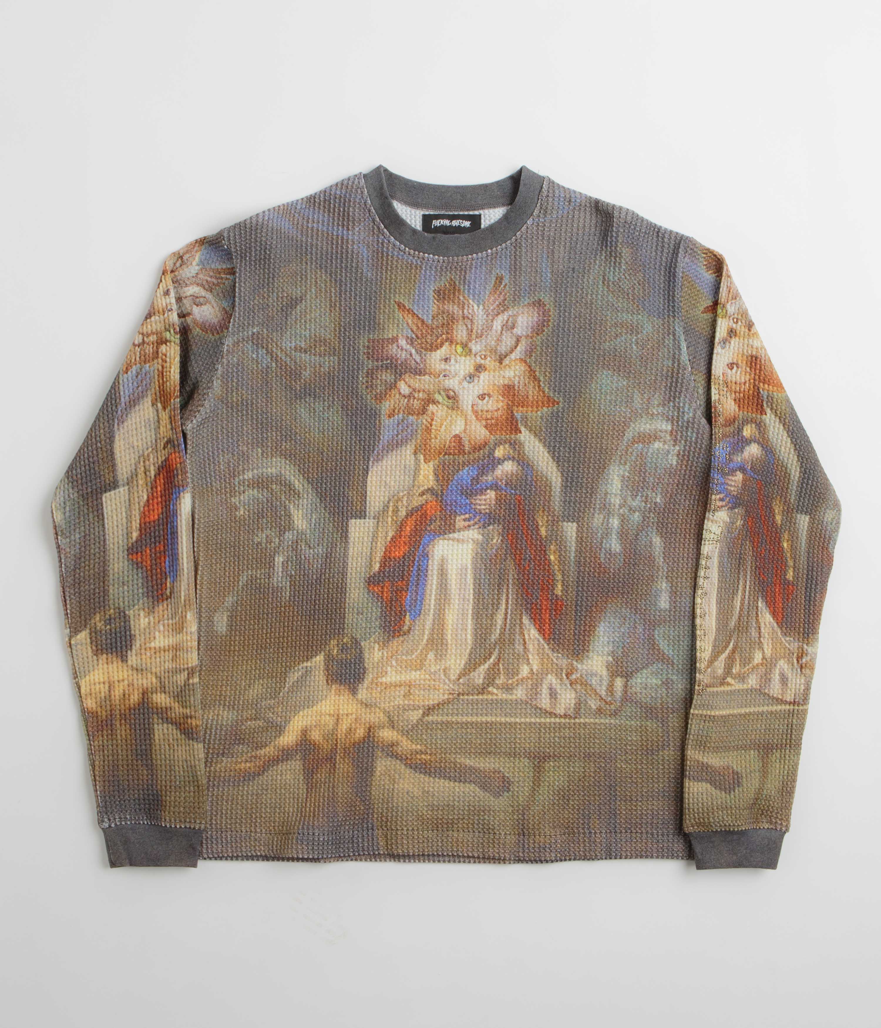 Fucking Awesome Madonna Thermal Fleece Sweatshirt - All Over Print