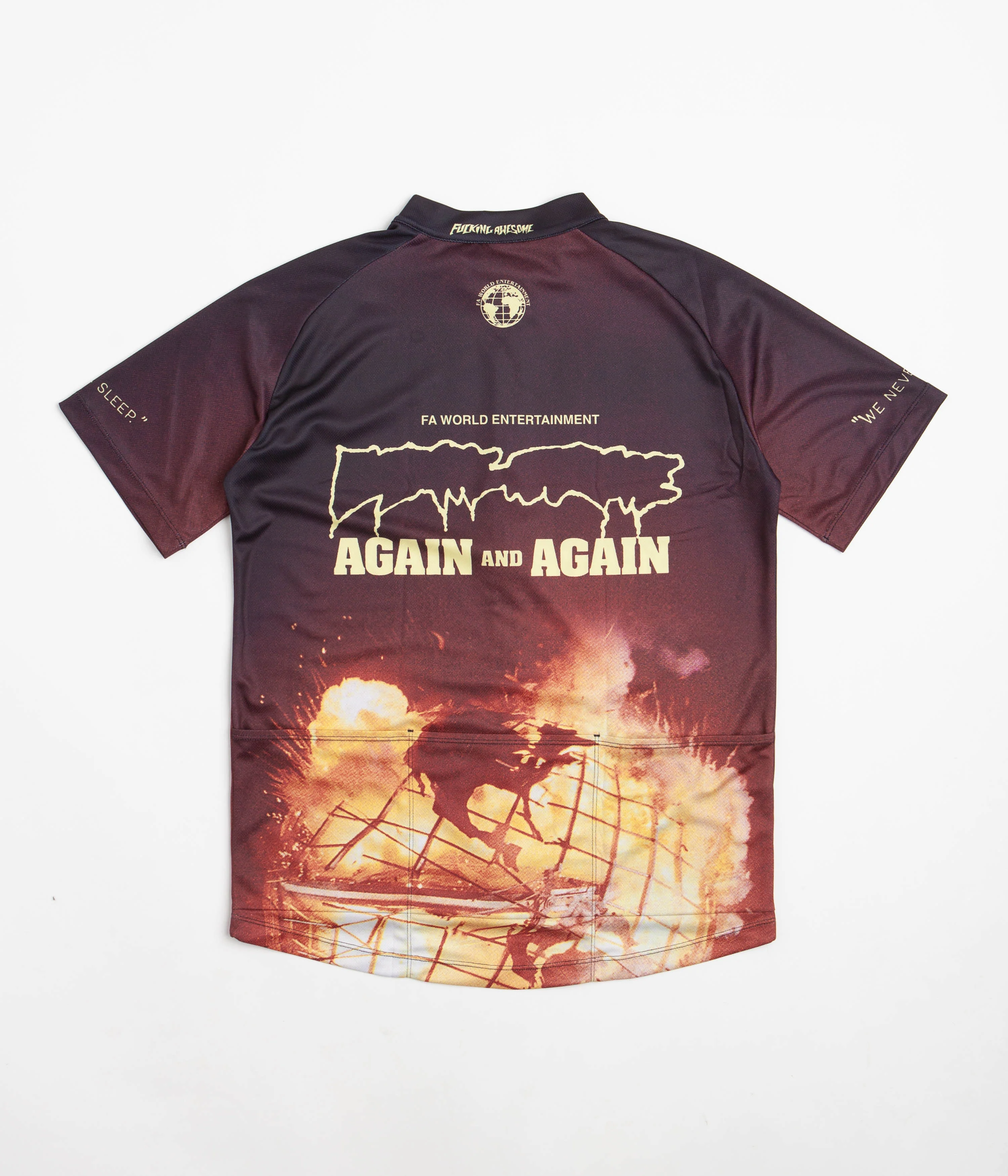 Fucking Awesome On Your Left Cycling Jersey - Black - Image 2