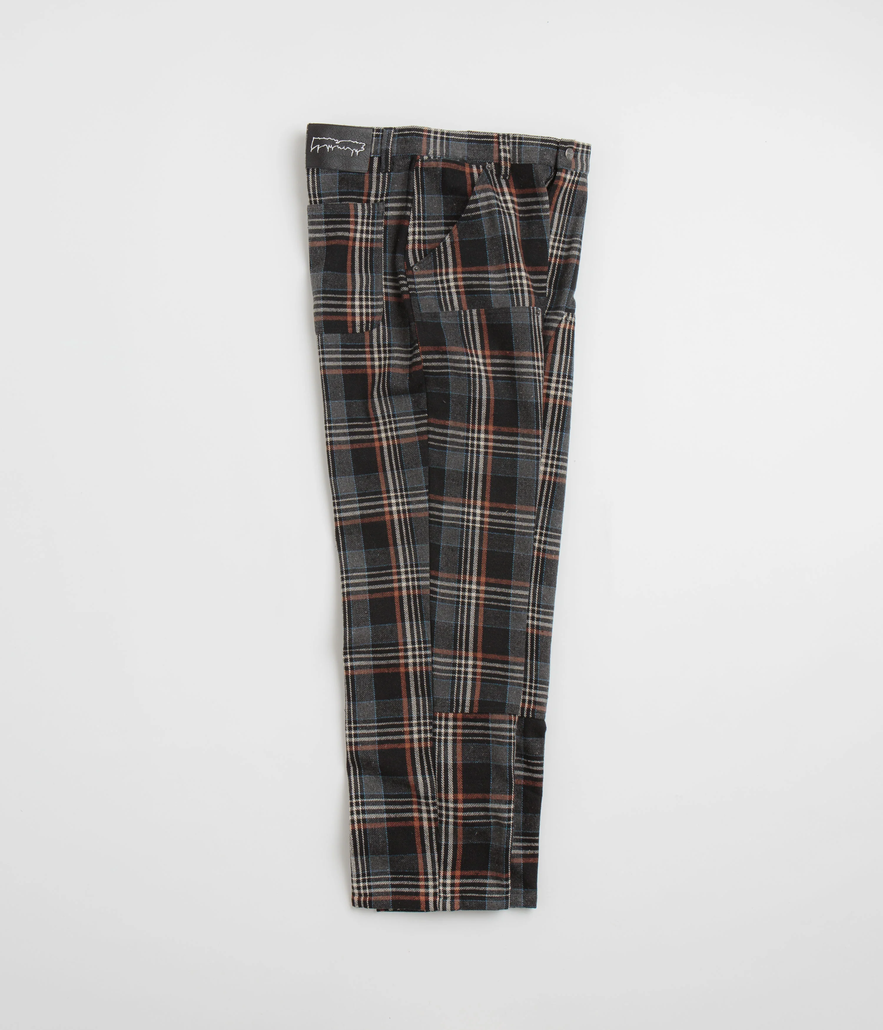 Fucking Awesome Plaid Double Knee Pants - Black - Image 2