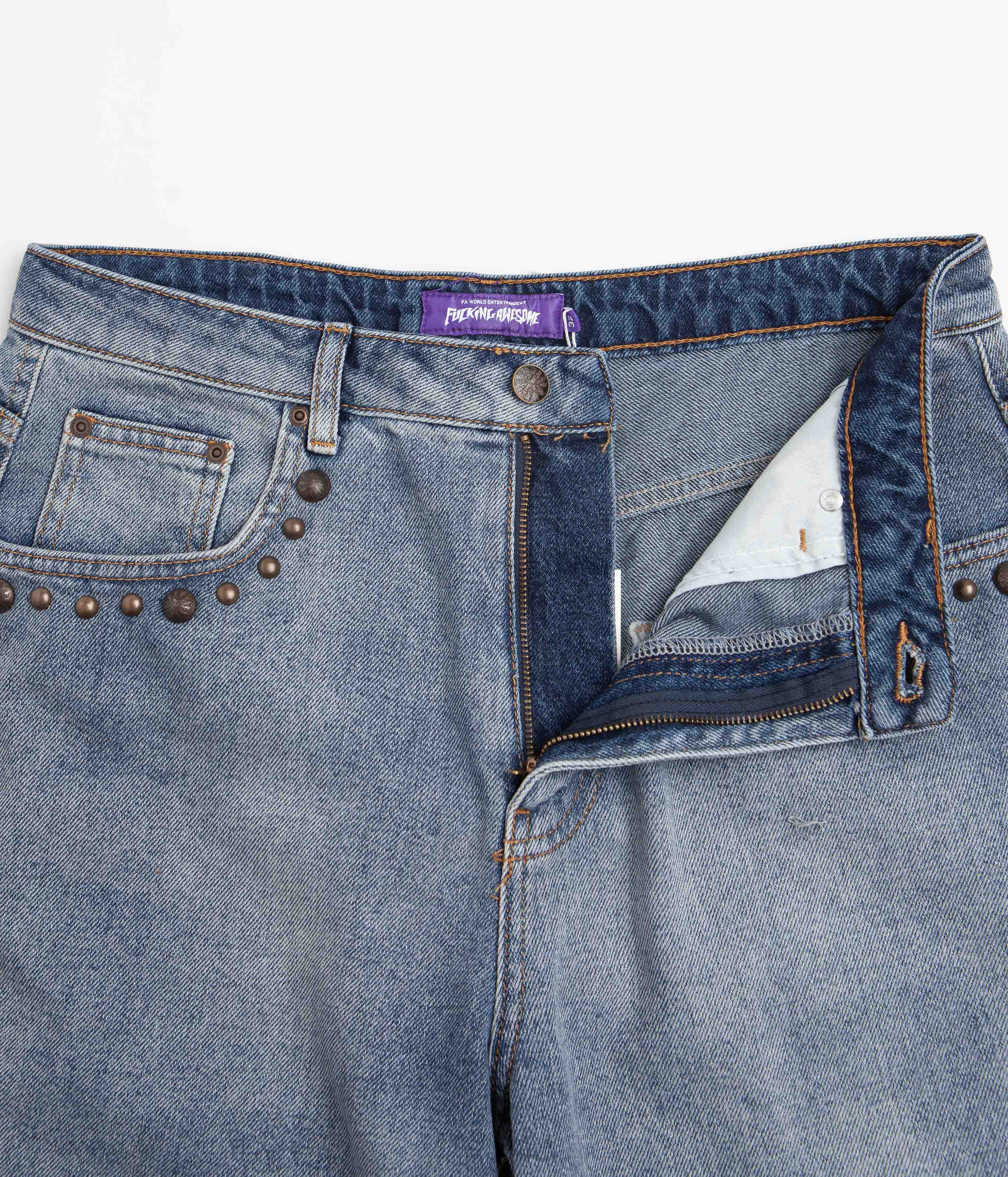 Fucking Awesome Riveting Shorts - Blue - Image 6