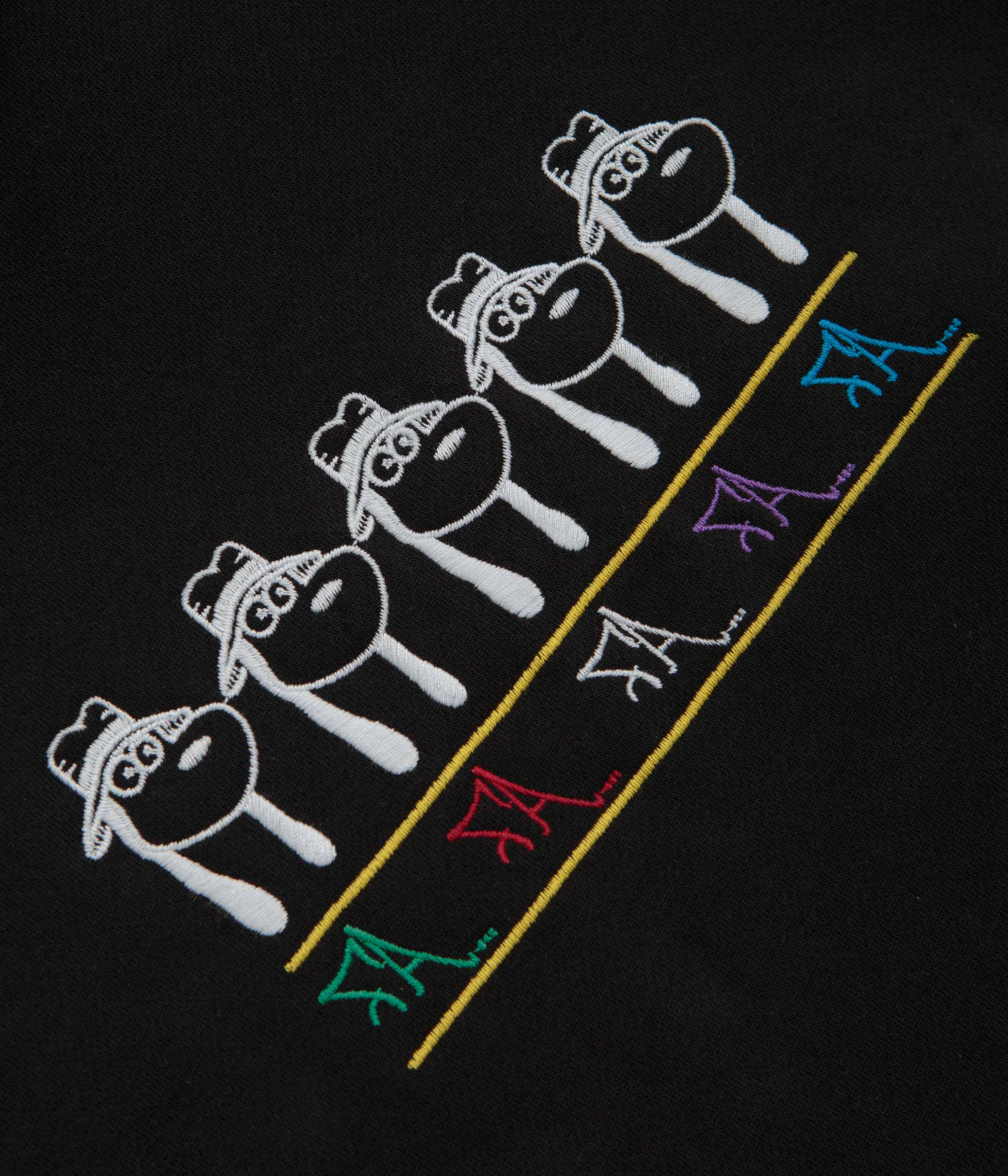 Fucking Awesome Spike Repeat Embroidered Hoodie - Black - Image 2