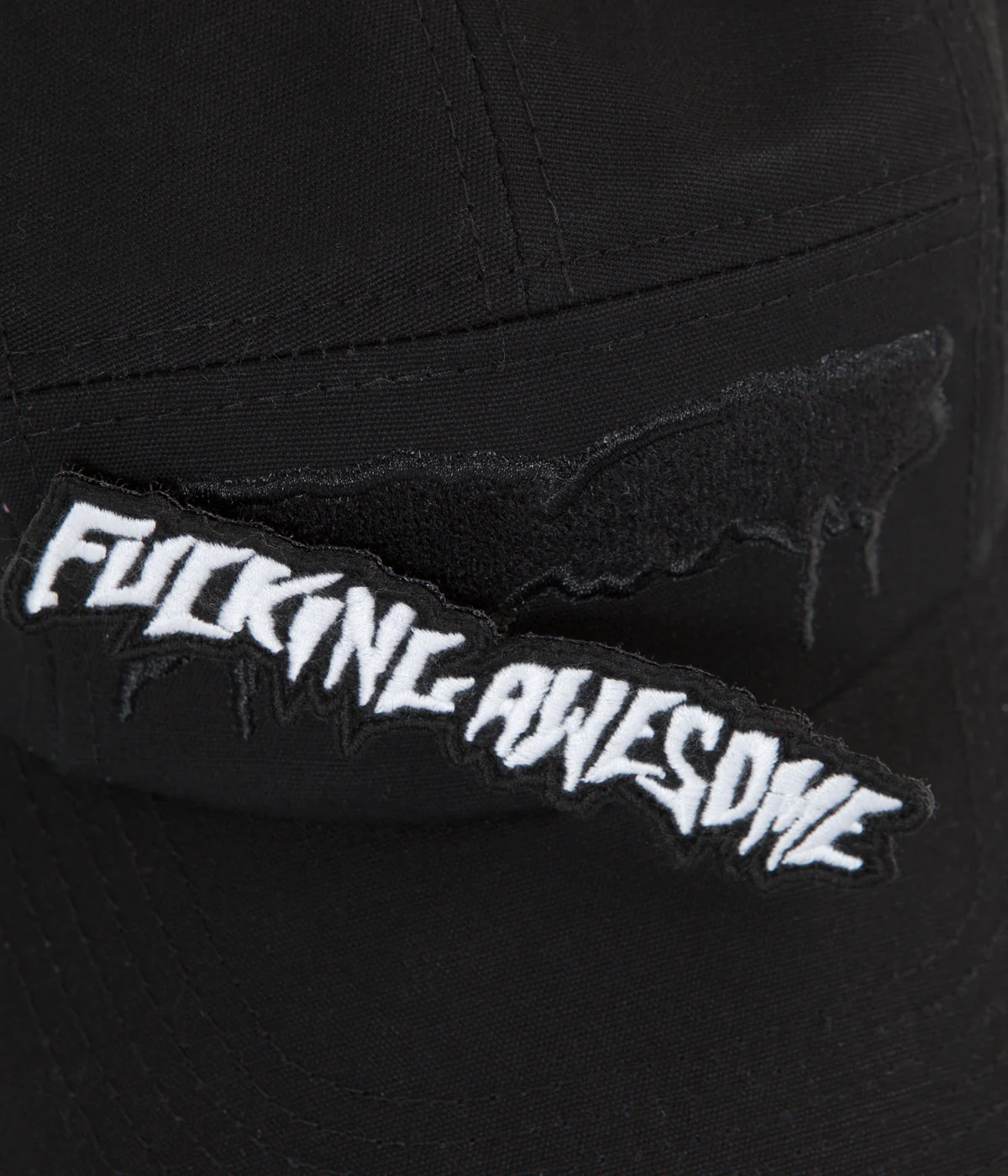 Fucking Awesome Velcro Volley Strapback Cap - Black - Image 6