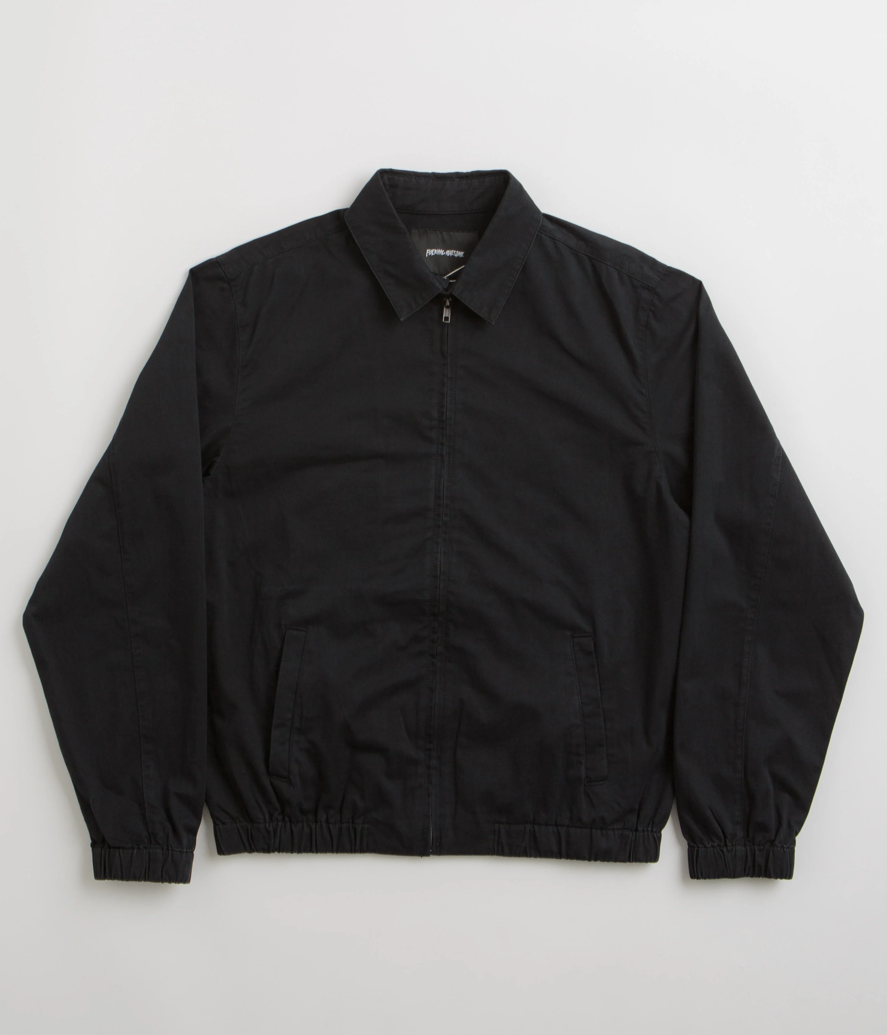 Fucking Awesome Washed Harrington Jacket - Black - Image 2