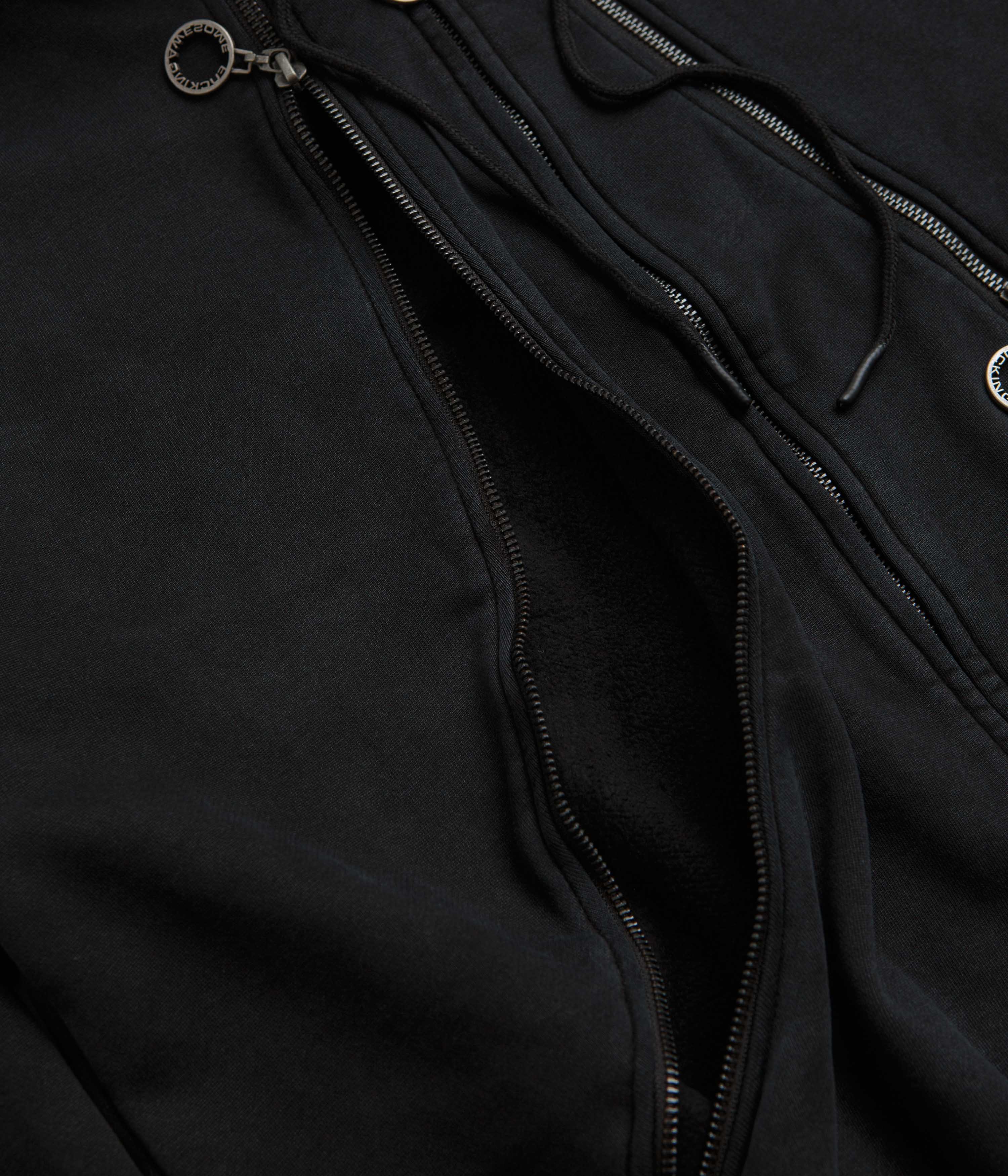 Fucking Awesome Zippers Hoodie - Washed Black - Image 6