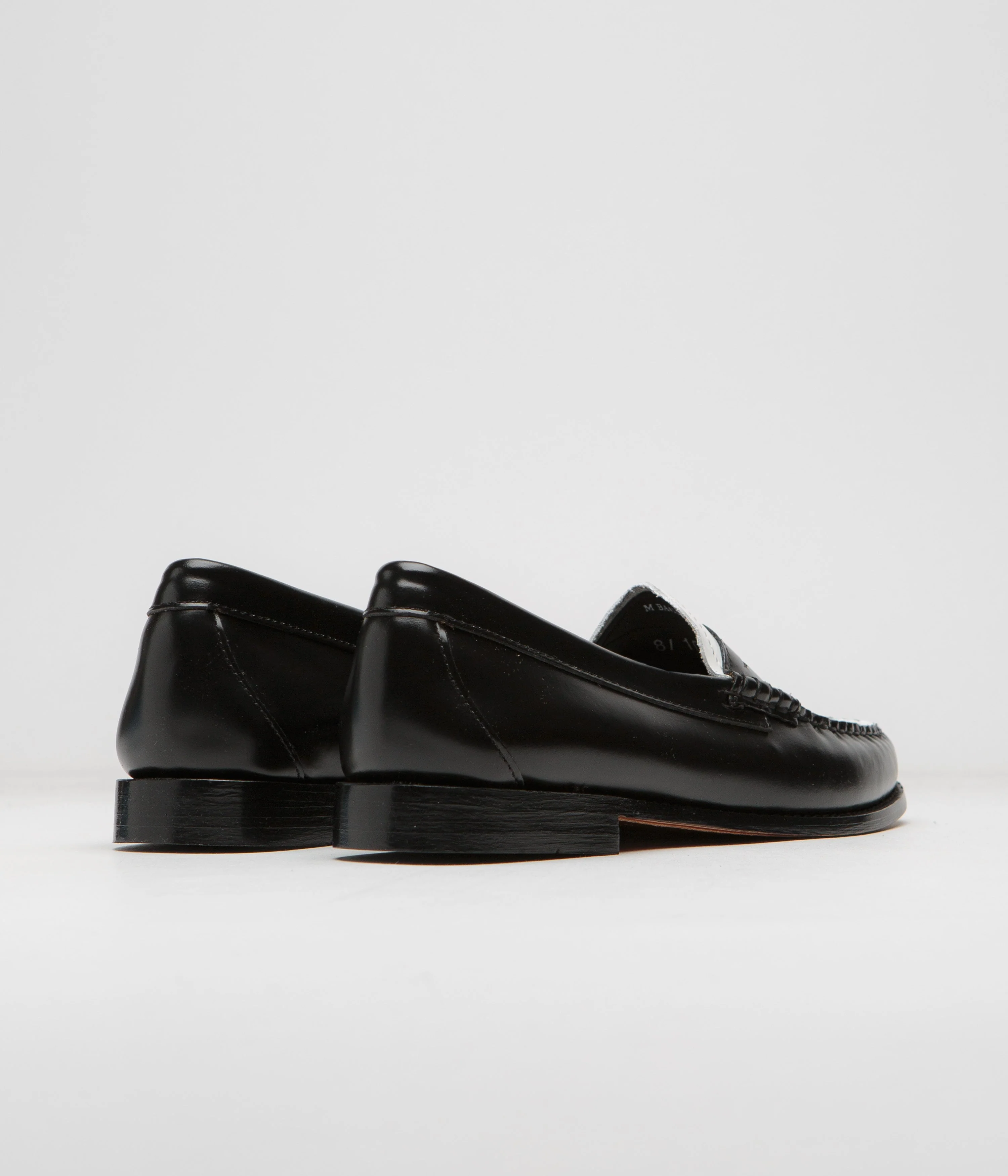 G.H. Bass Womens Weejun Penny Shoes - Black / White - Image 4