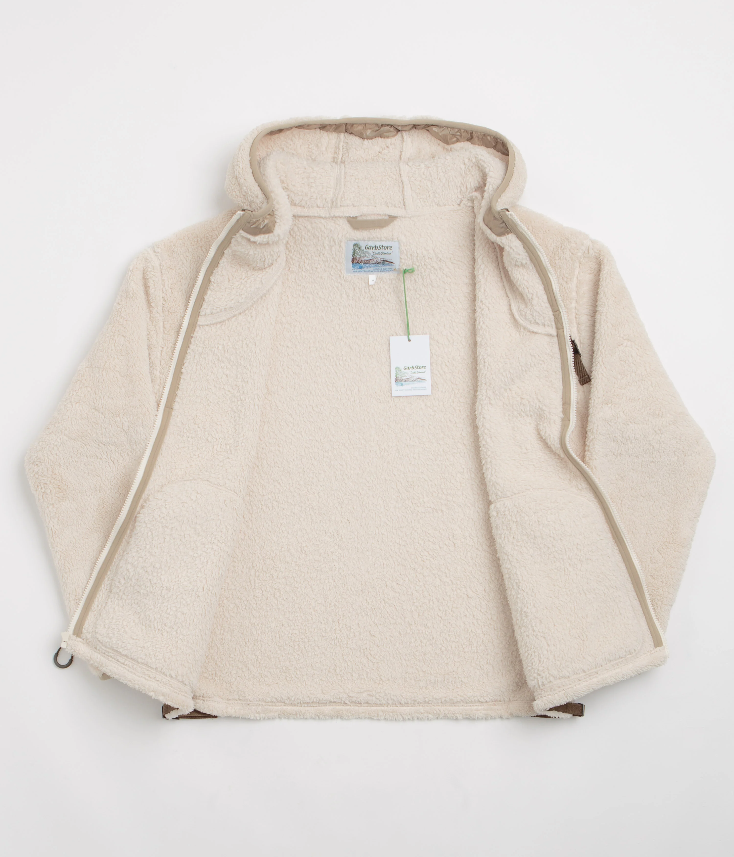 Garbstore Fleece Hoodie - Sand - Image 2