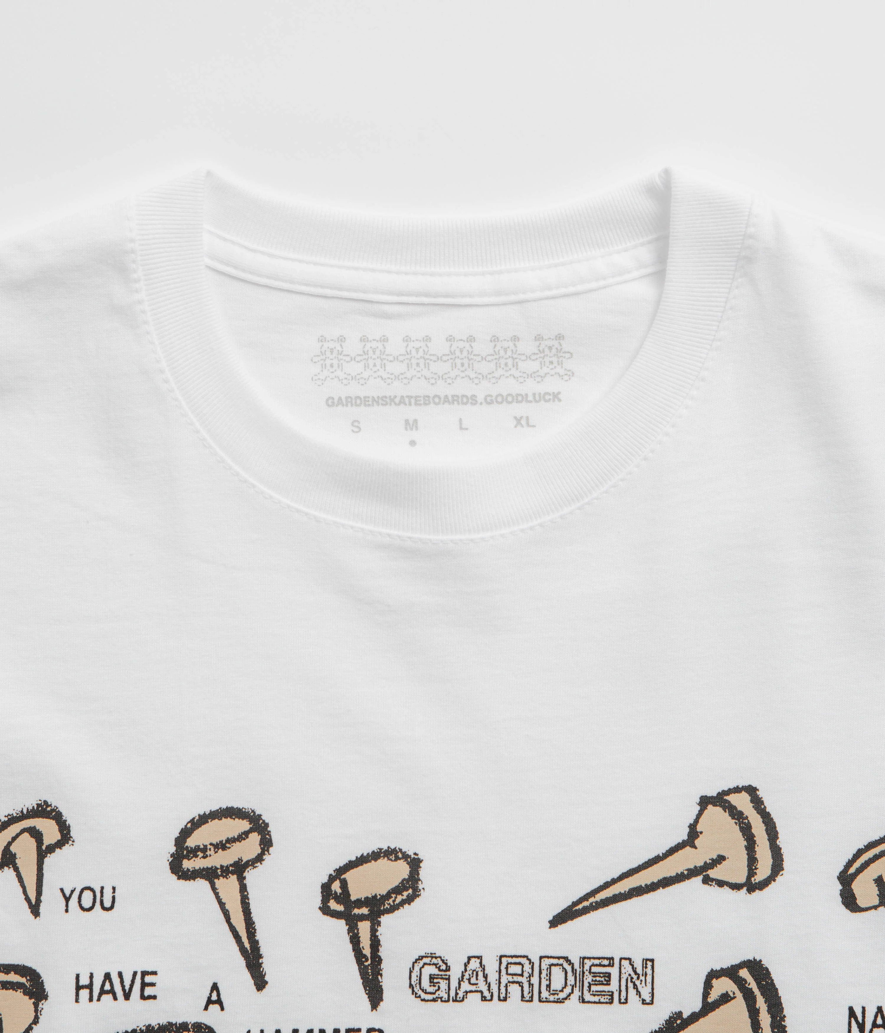 Garden Nails T-Shirt - White - Image 3