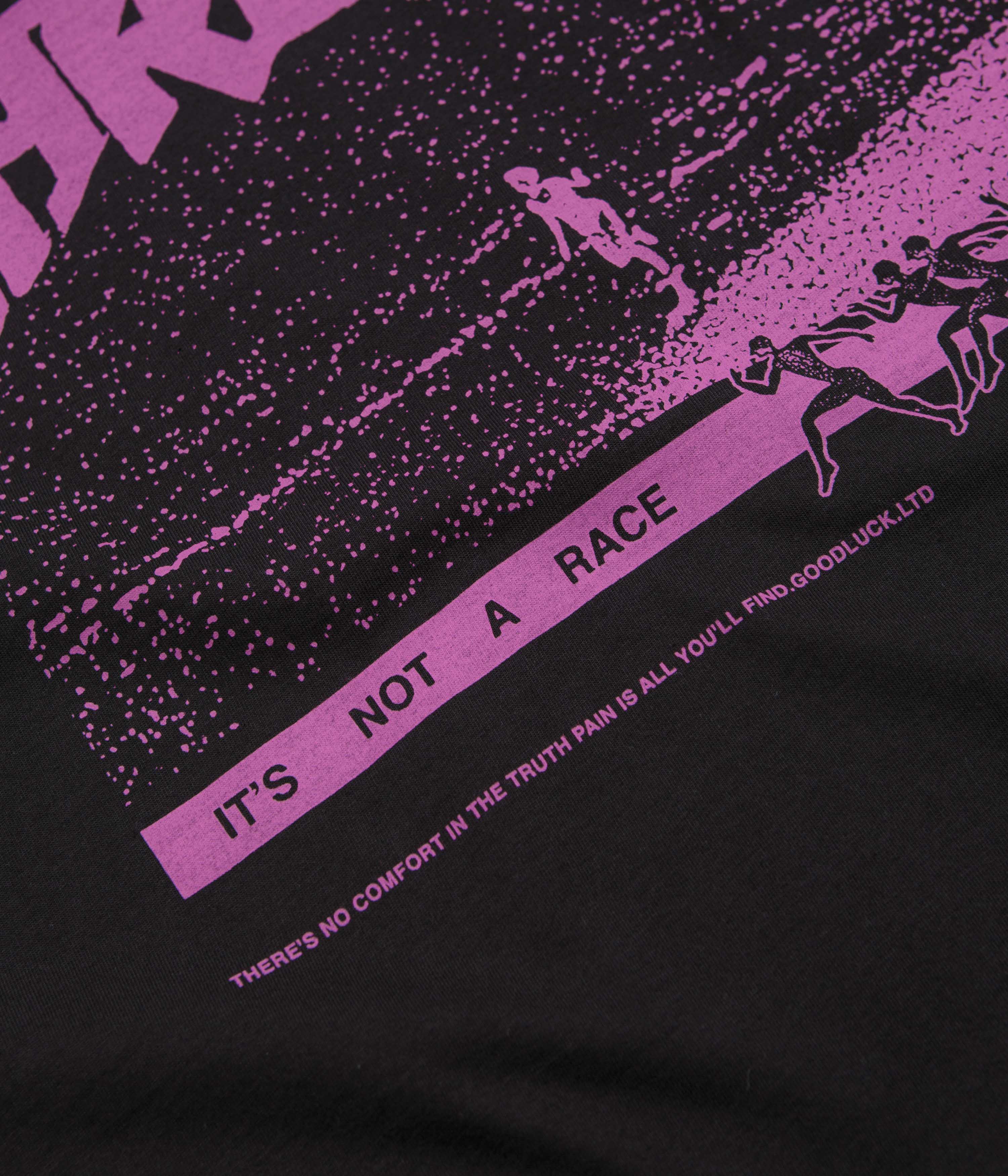 Garden Not A Race T-Shirt - Black / Pink - Image 2