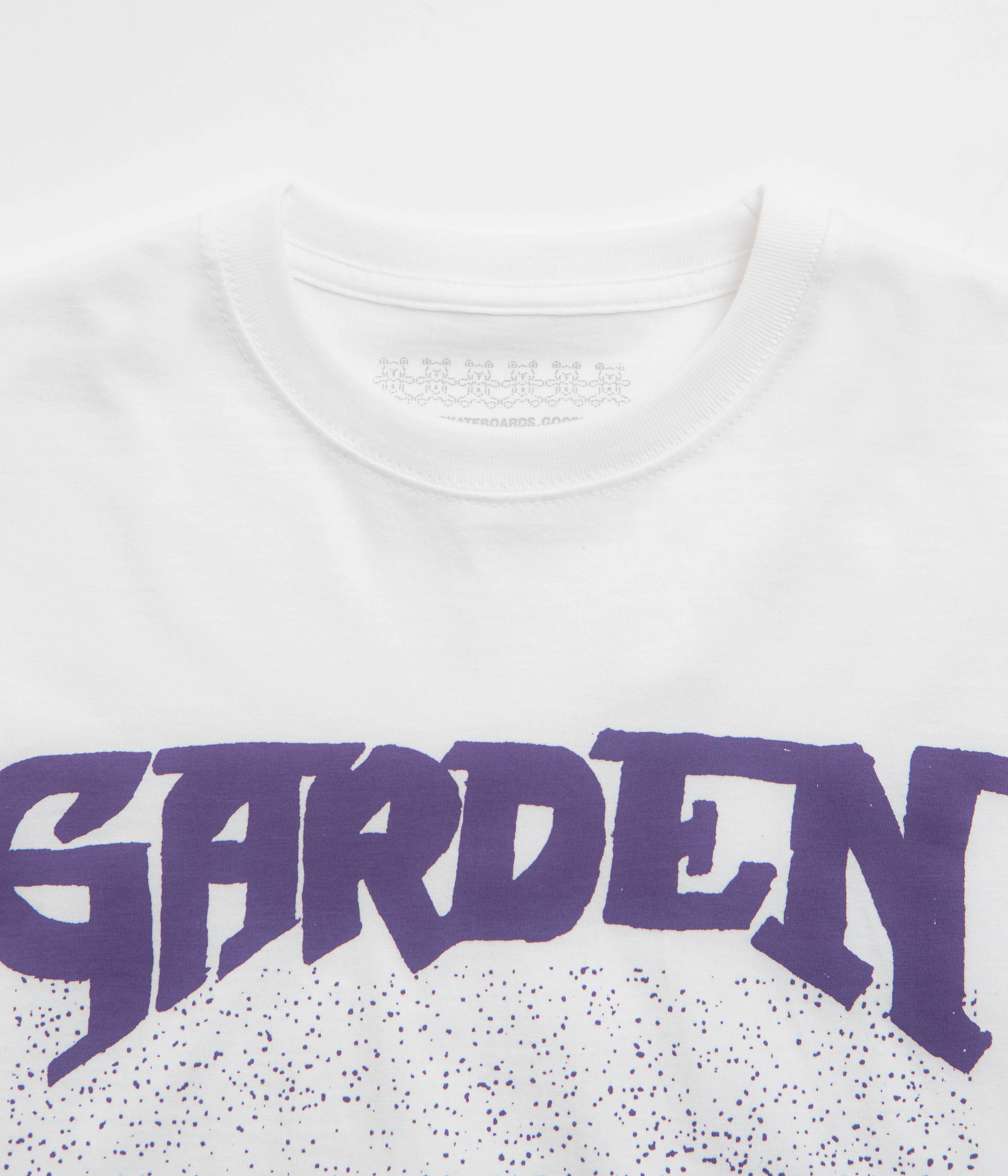 Garden Not A Race T-Shirt - White / Purple - Image 3