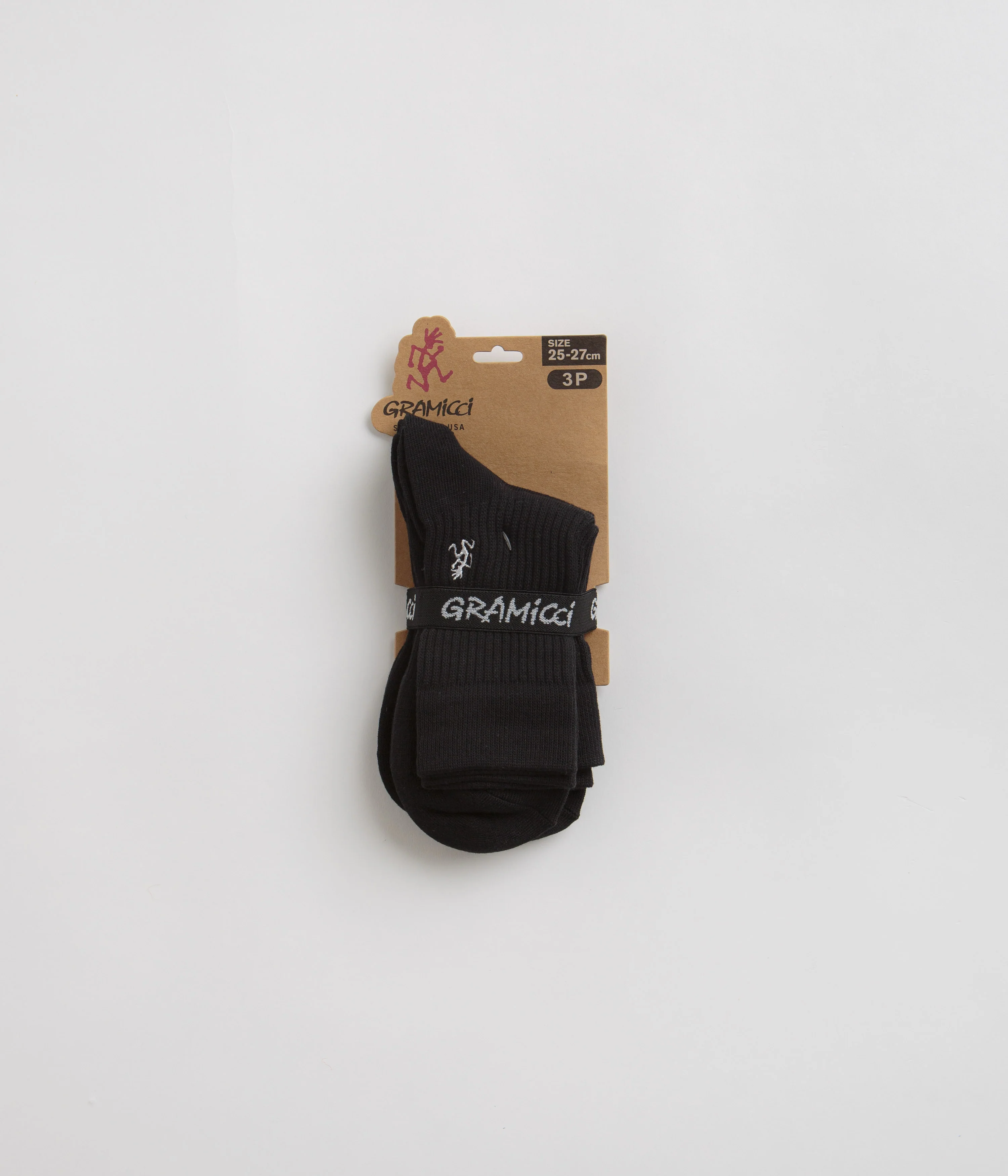 Gramicci Basic Crew Socks - Black / Multi - Image 3