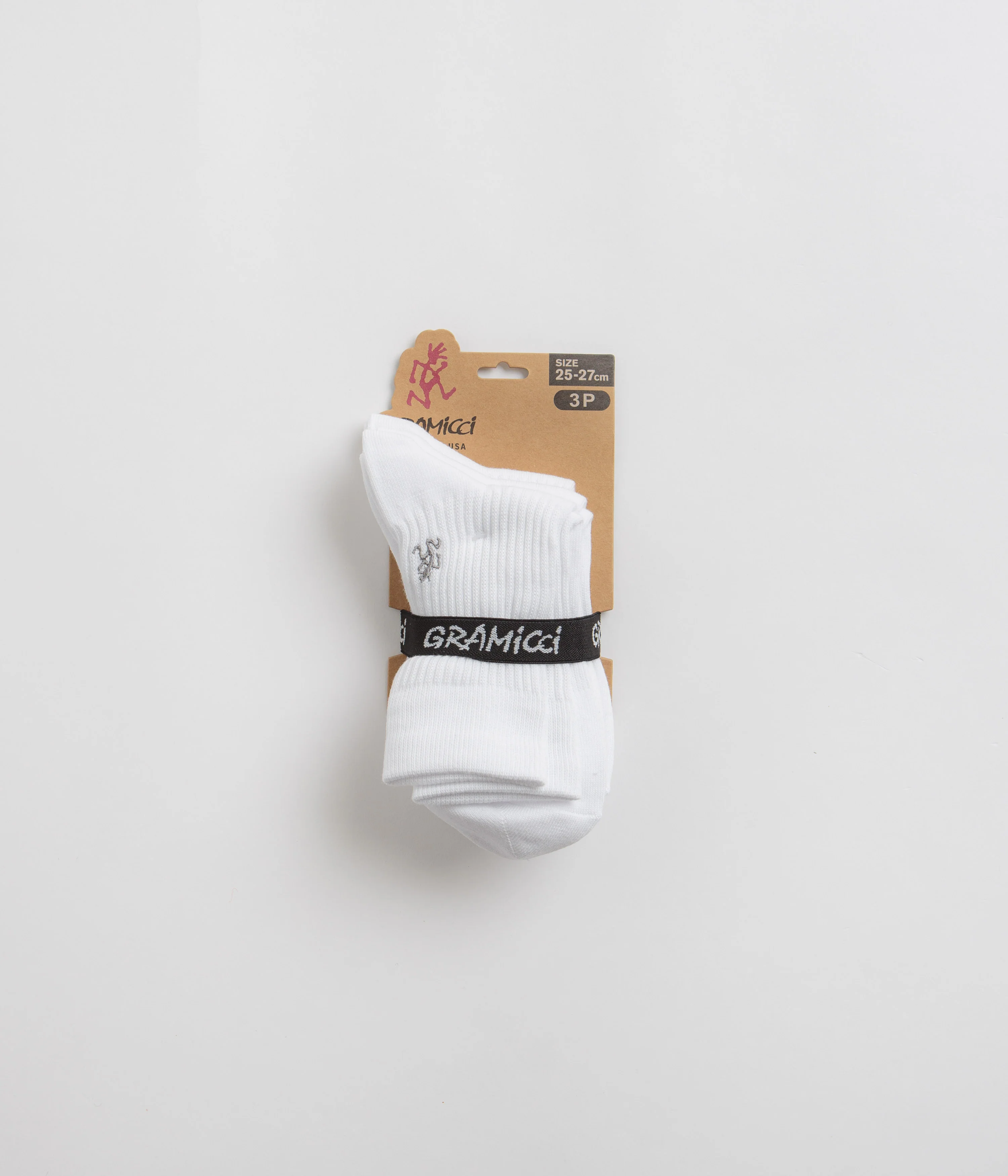 Gramicci Basic Crew Socks - White / Multi - Image 3
