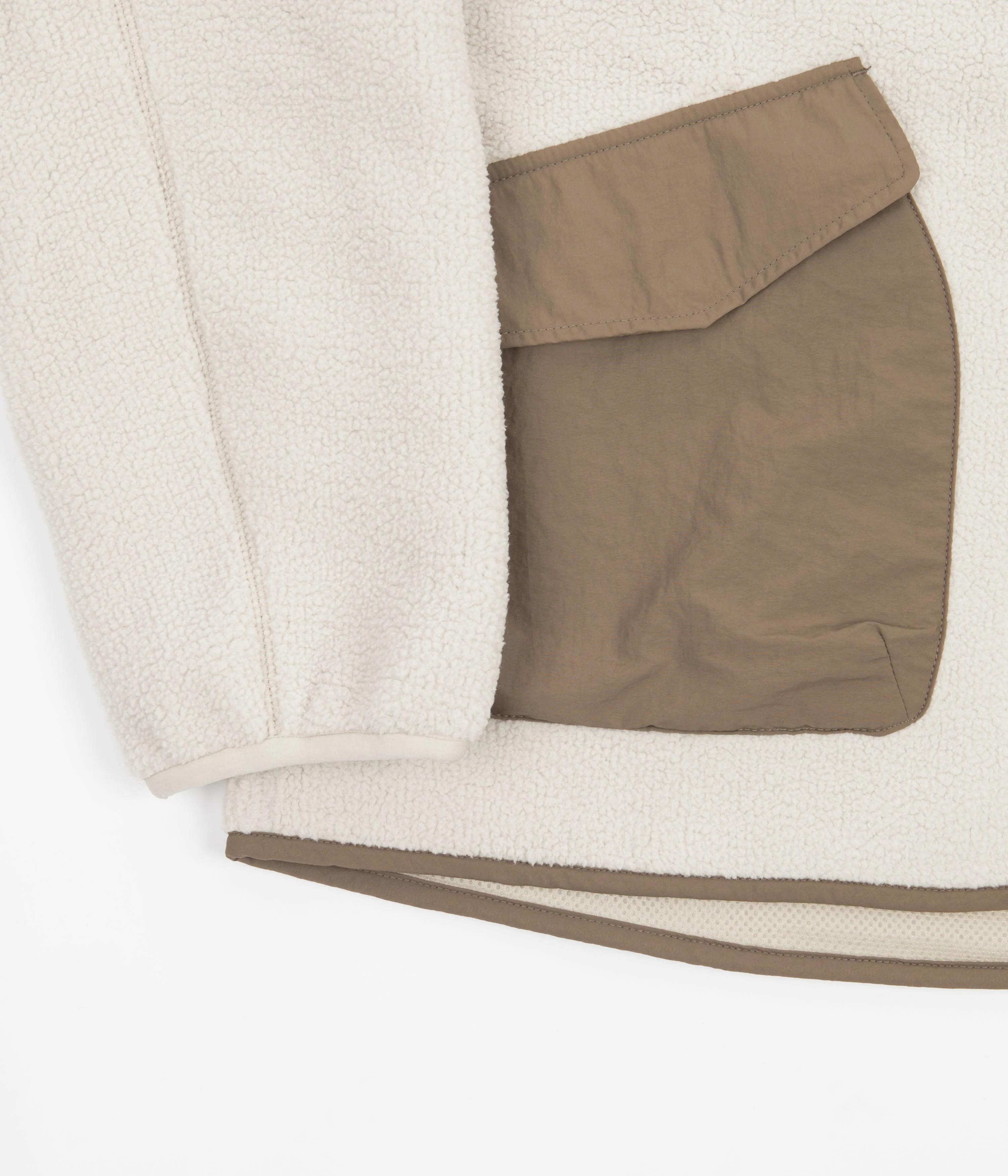 Gramicci Boa Fleece Cardigan - Natural - Image 2