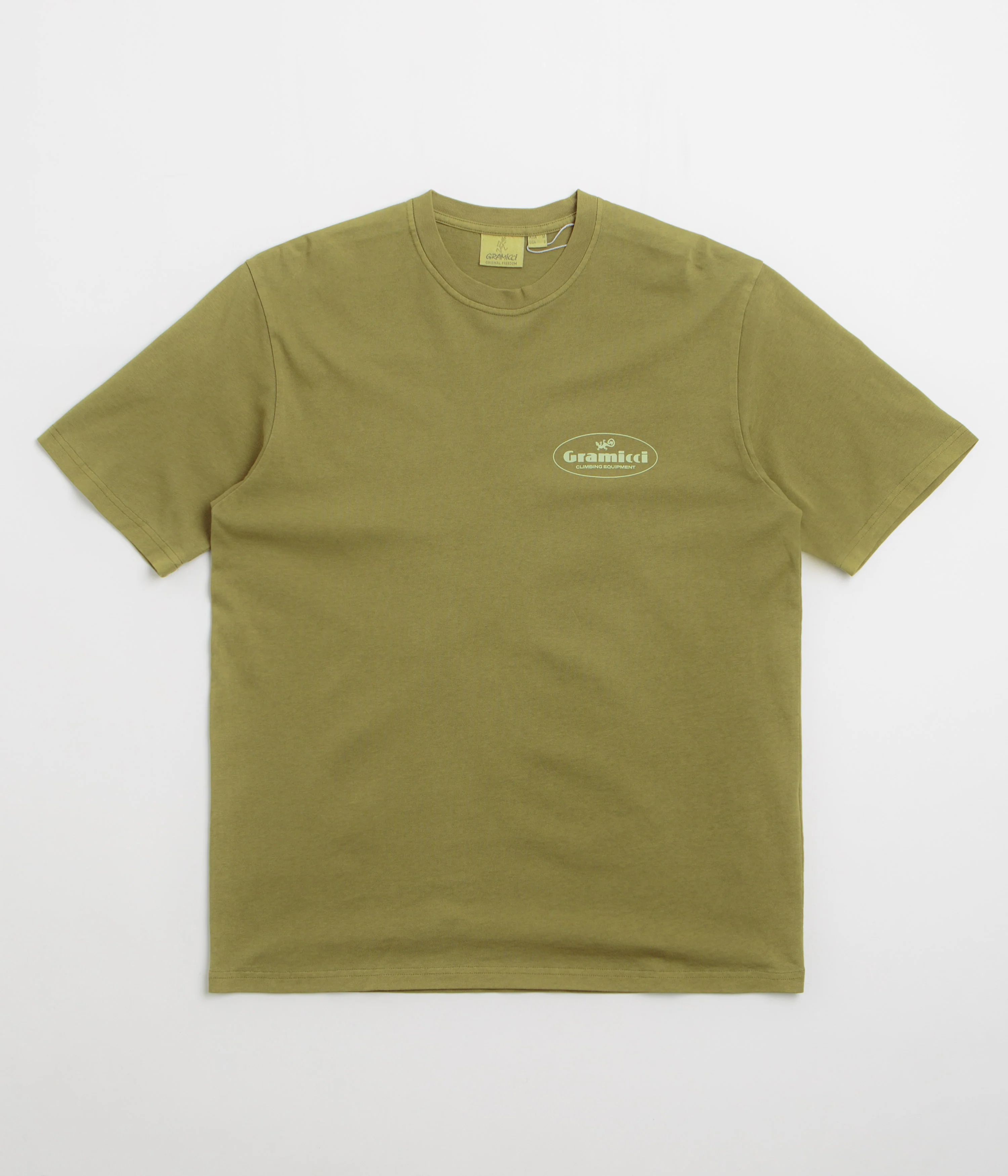 Gramicci Climbing Equipment T-Shirt - Pistachio Pigment - Image 2