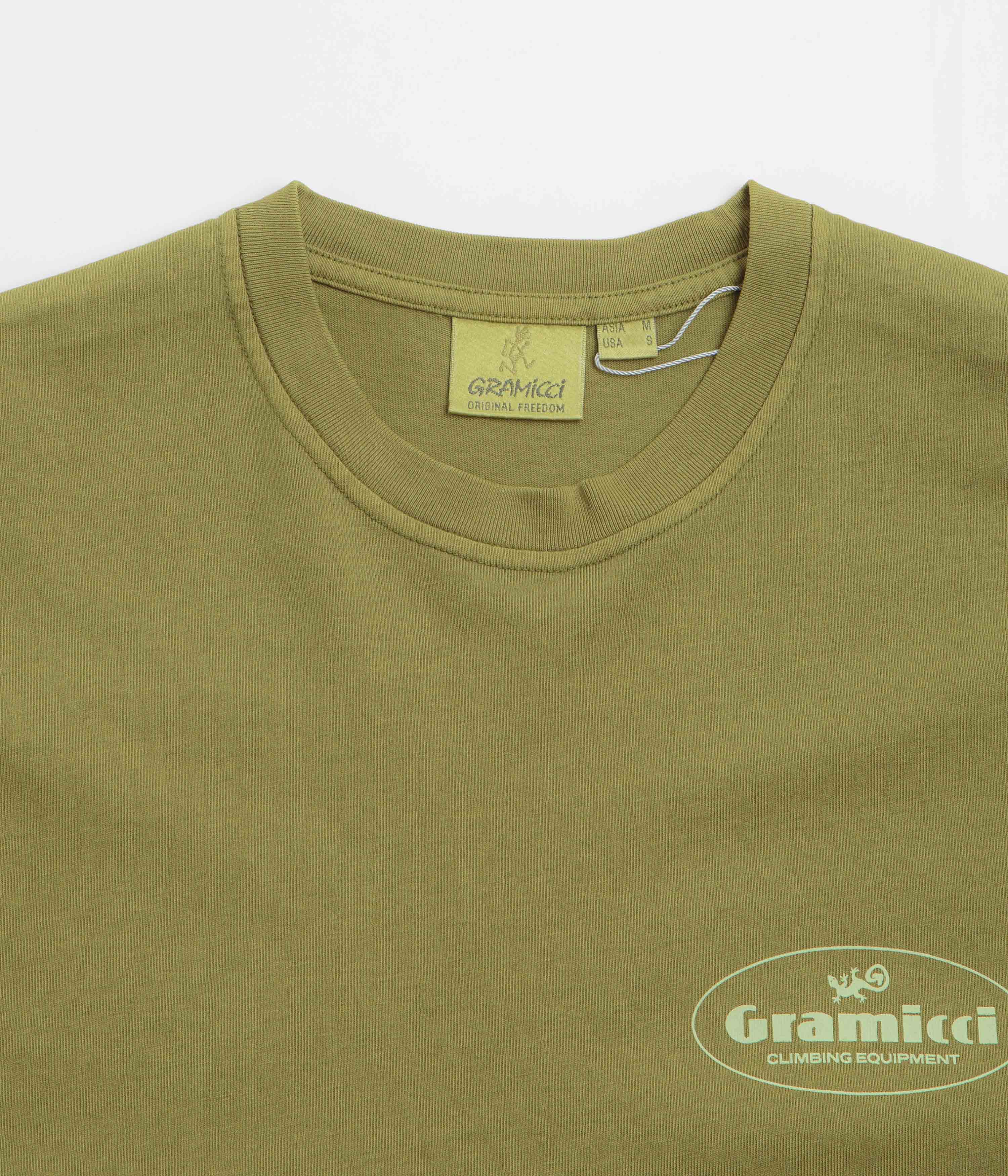 Gramicci Climbing Equipment T-Shirt - Pistachio Pigment - Image 3