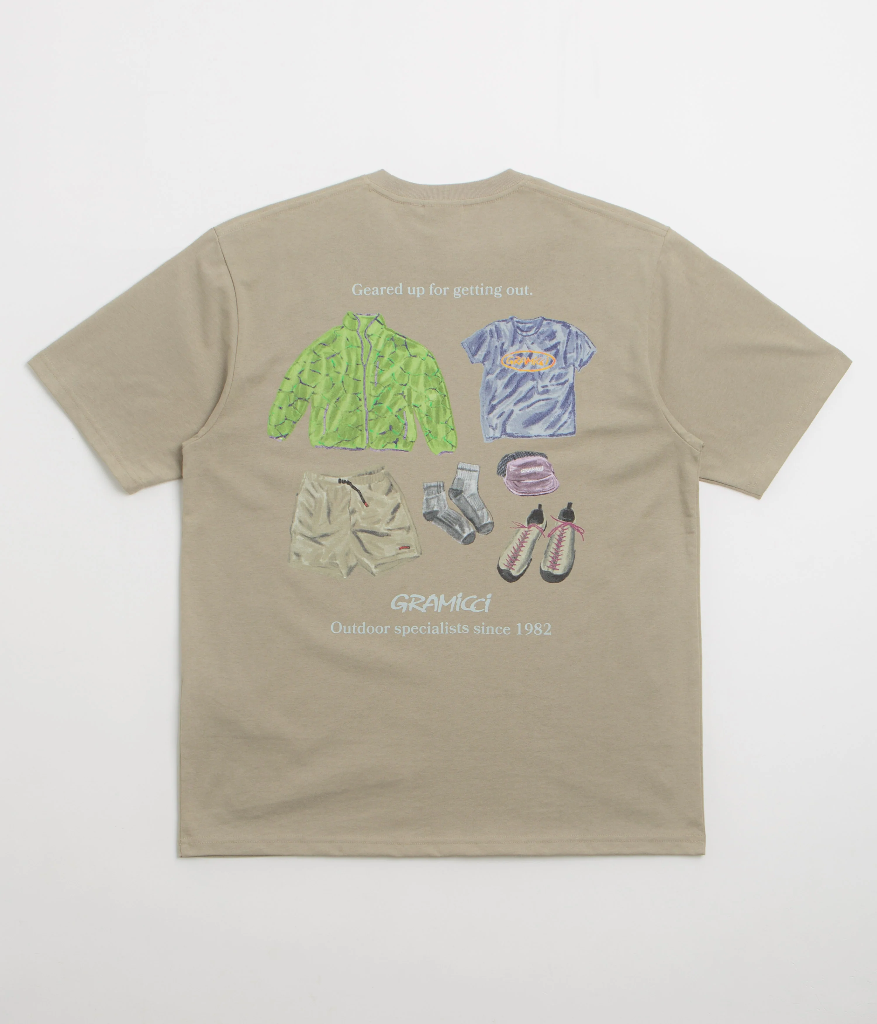 Gramicci Geared Up T-Shirt - Khaki