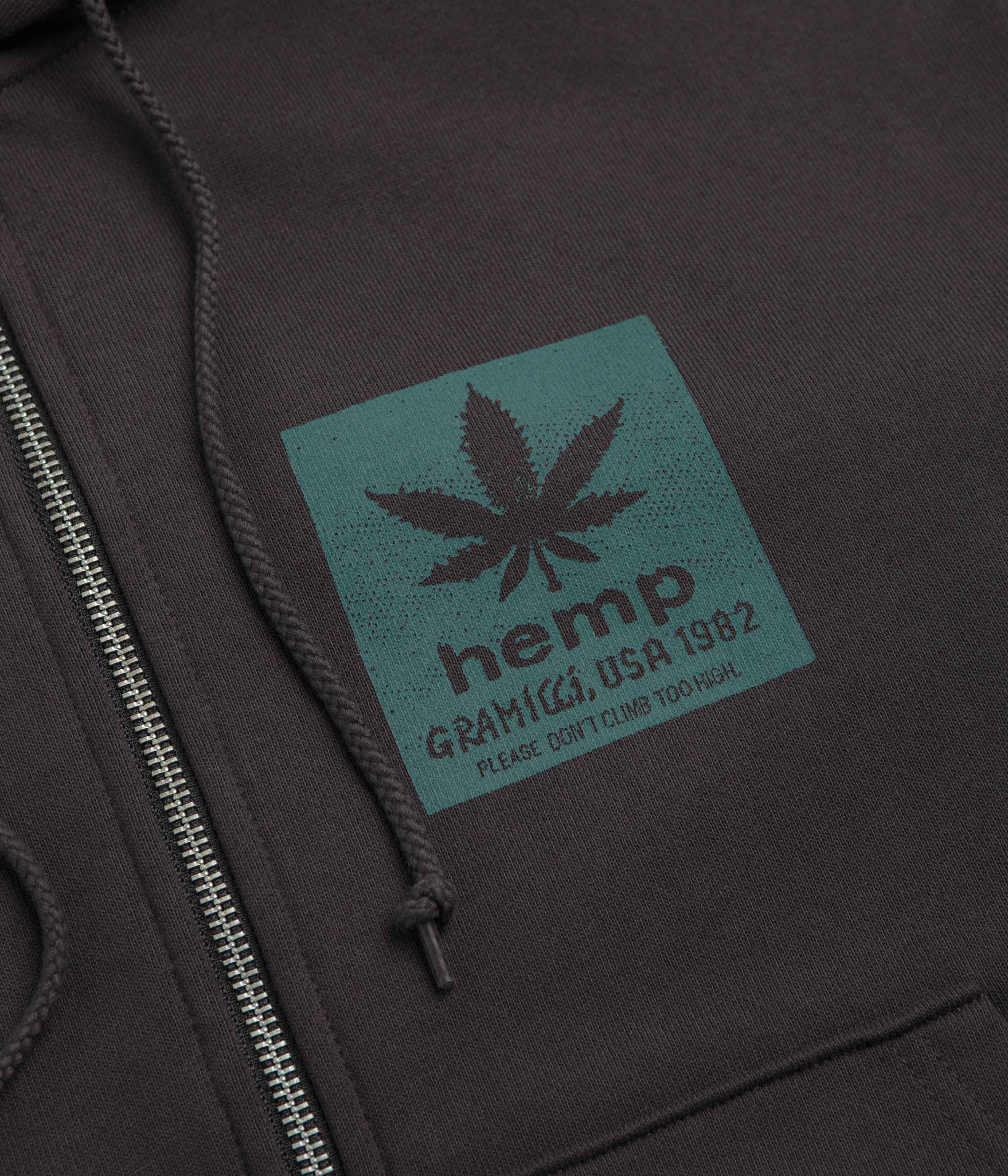 Gramicci Hemp Full Zip Hoodie - Deep Brown - Image 5
