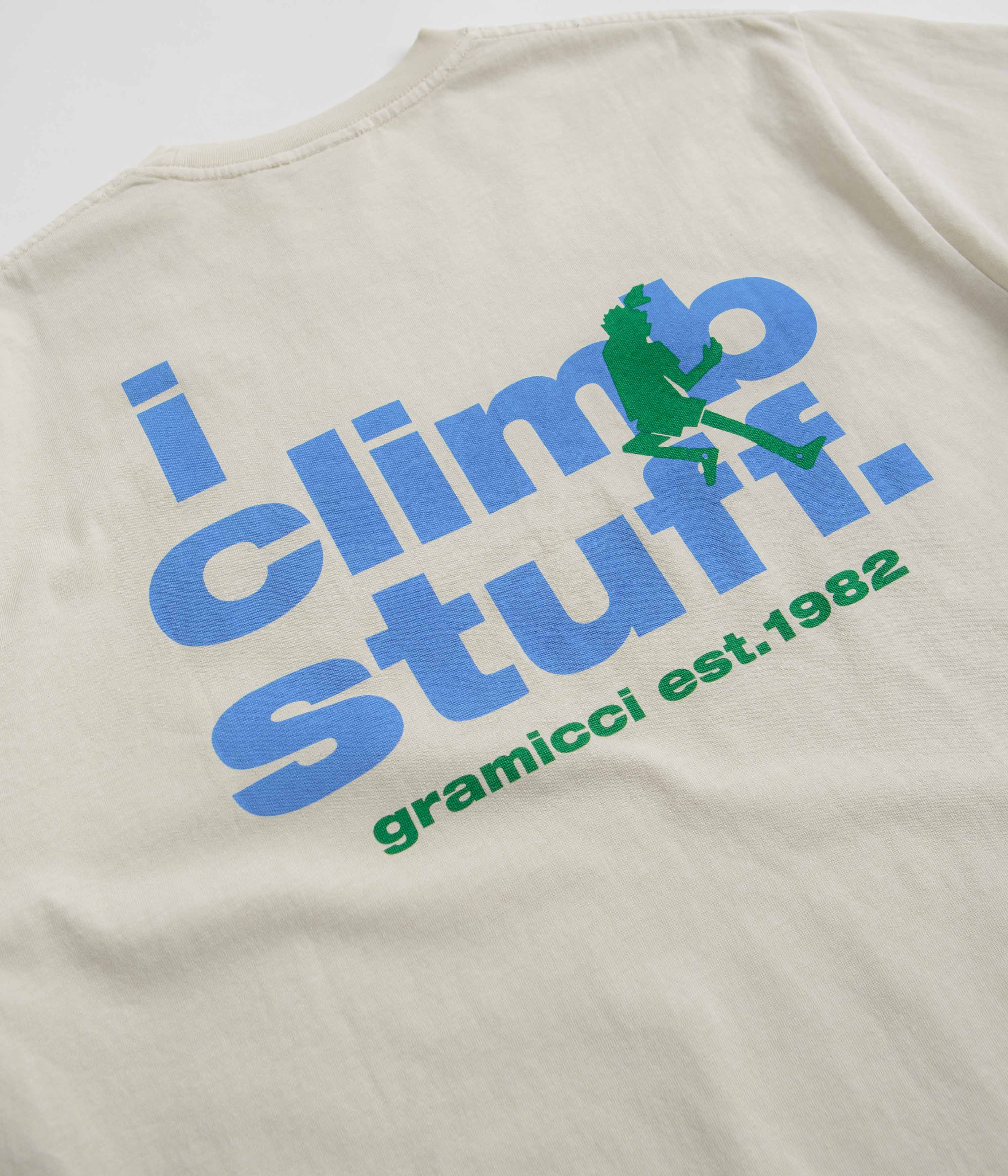 Gramicci I Climb Stuff T-Shirt - Sand Pigment - Image 5