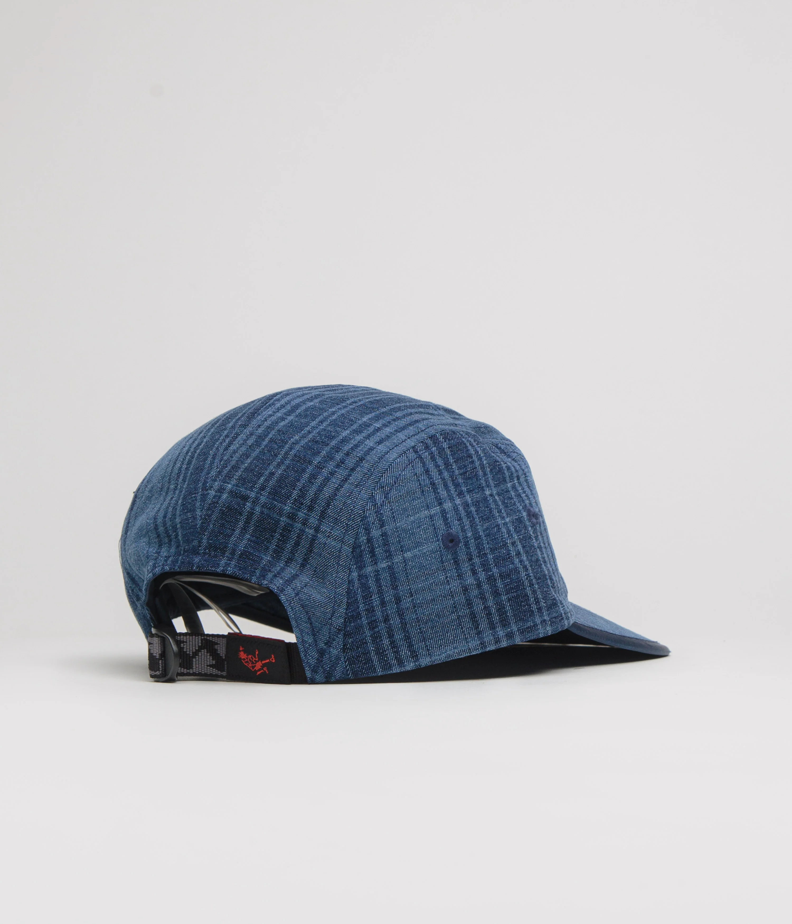 Gramicci Long Bill Cap - Indigo Checkered Plaid - Image 3
