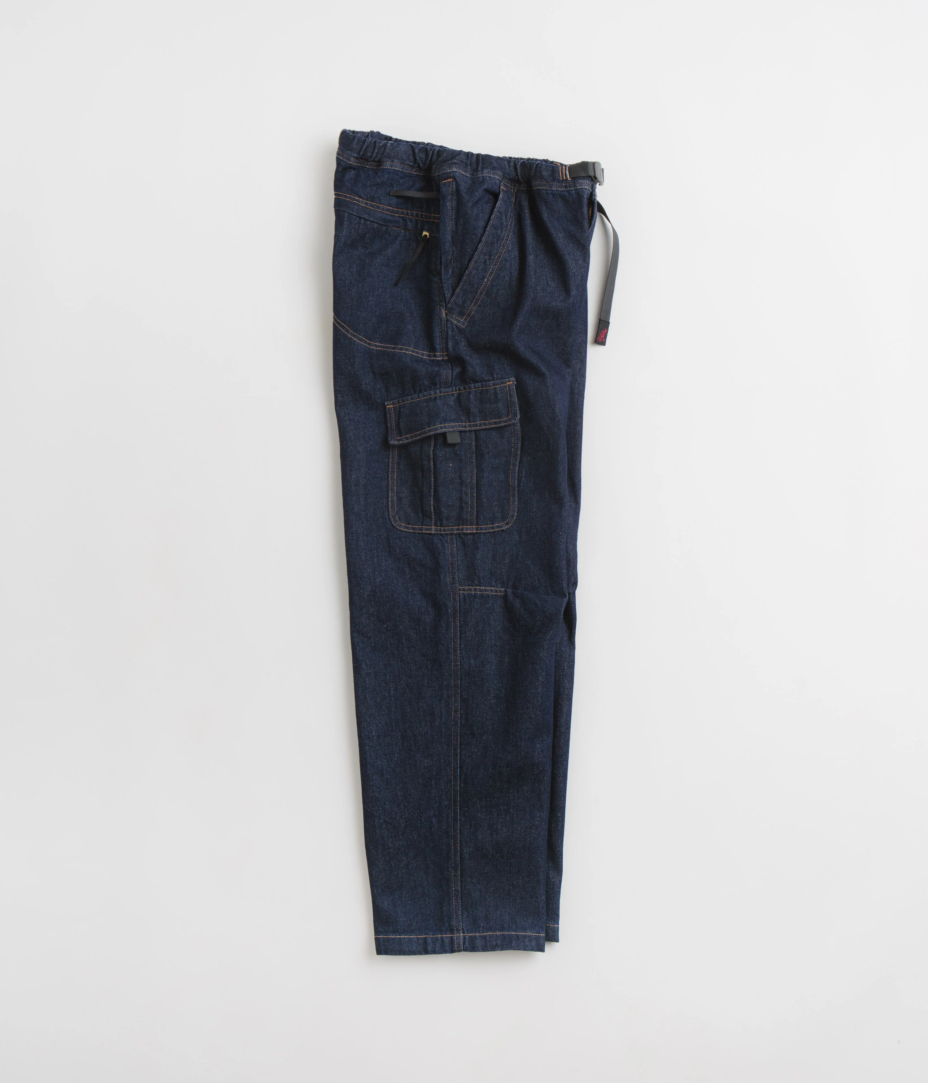 Gramicci Loose Denim Cargo Pants - Dark Indigo - Image 2