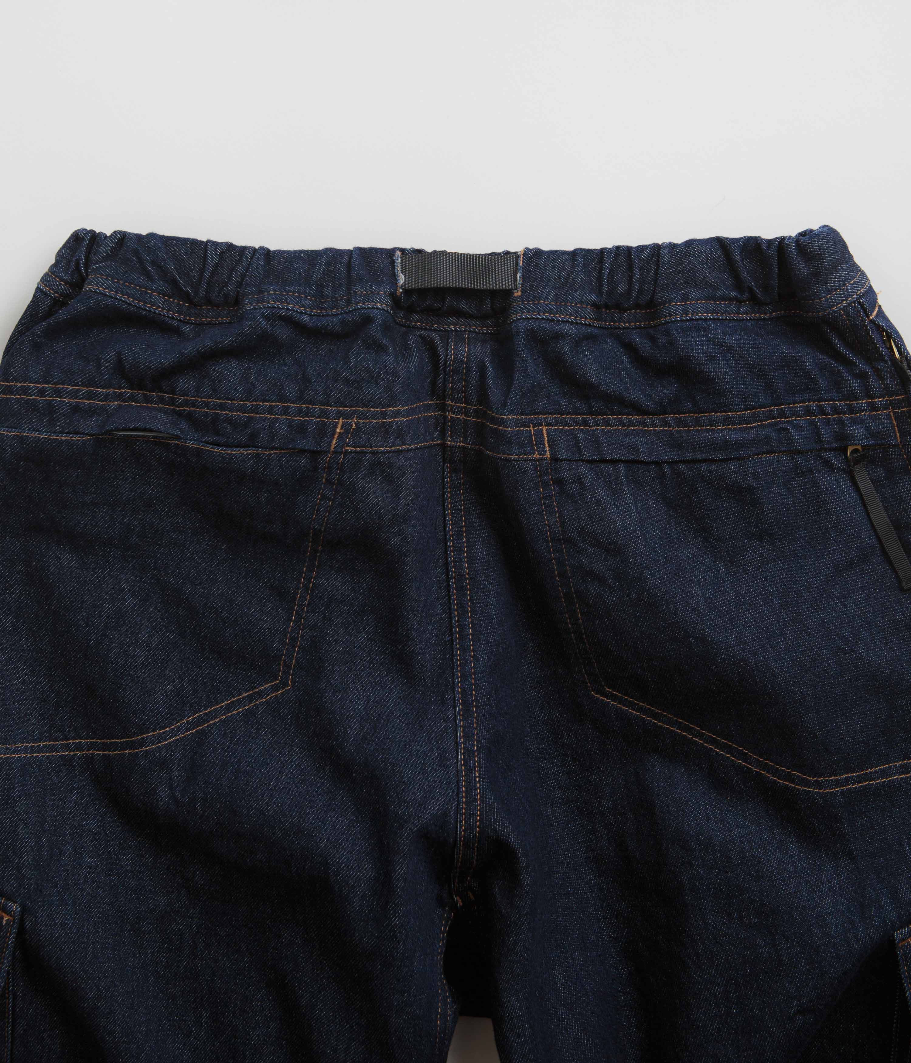 Gramicci Loose Denim Cargo Pants - Dark Indigo - Image 6