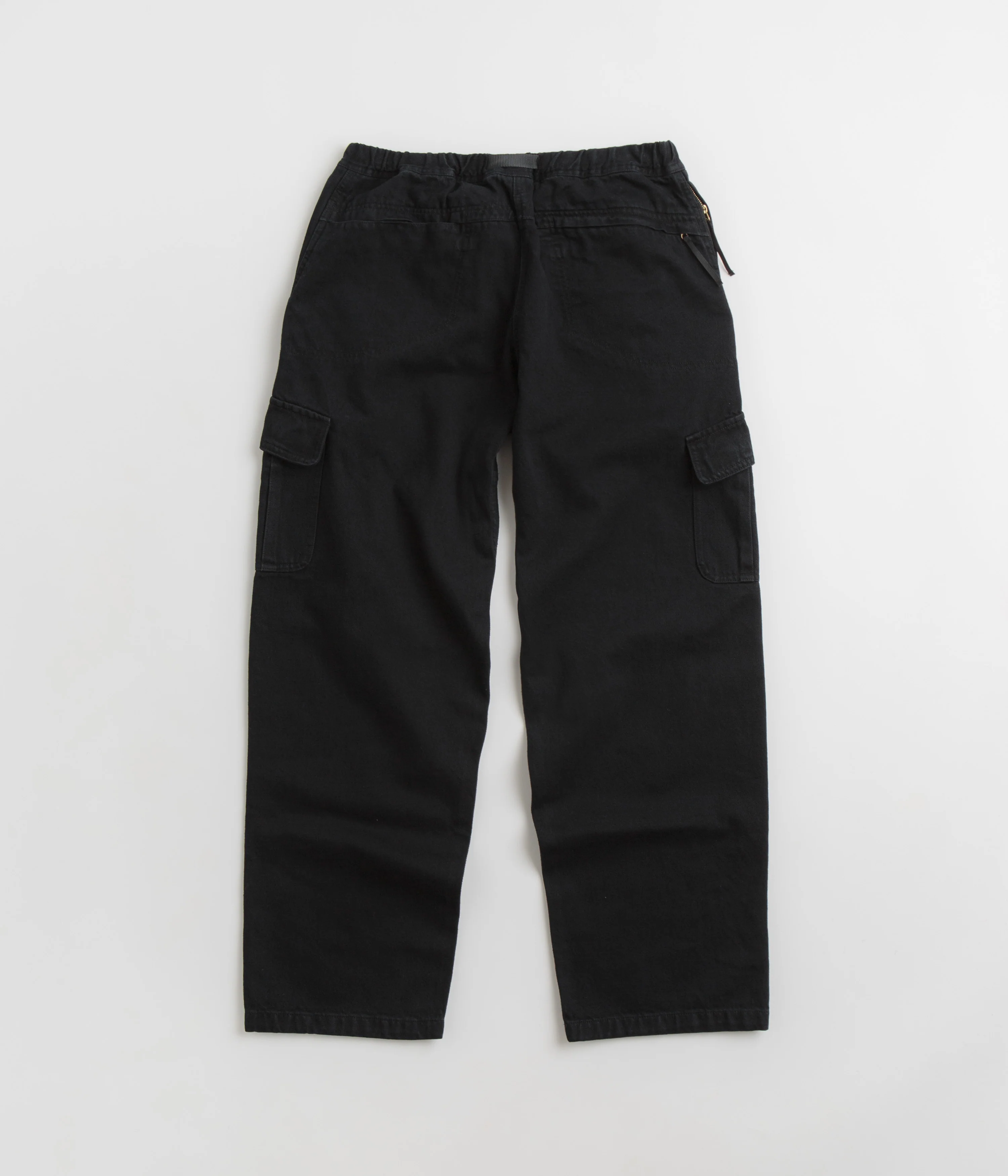 Gramicci Loose Denim Cargo Pants - True Black - Image 3