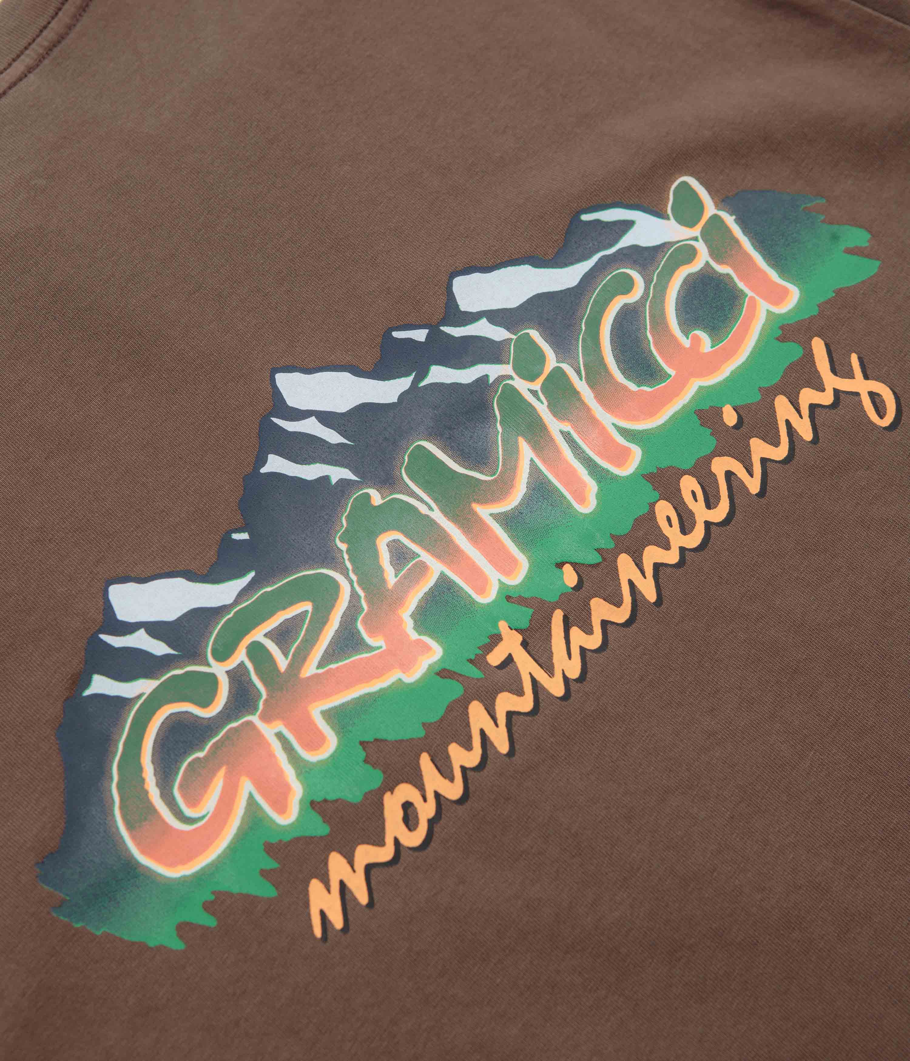 Gramicci Mountaineering T-Shirt - Brown Pigment - Image 4