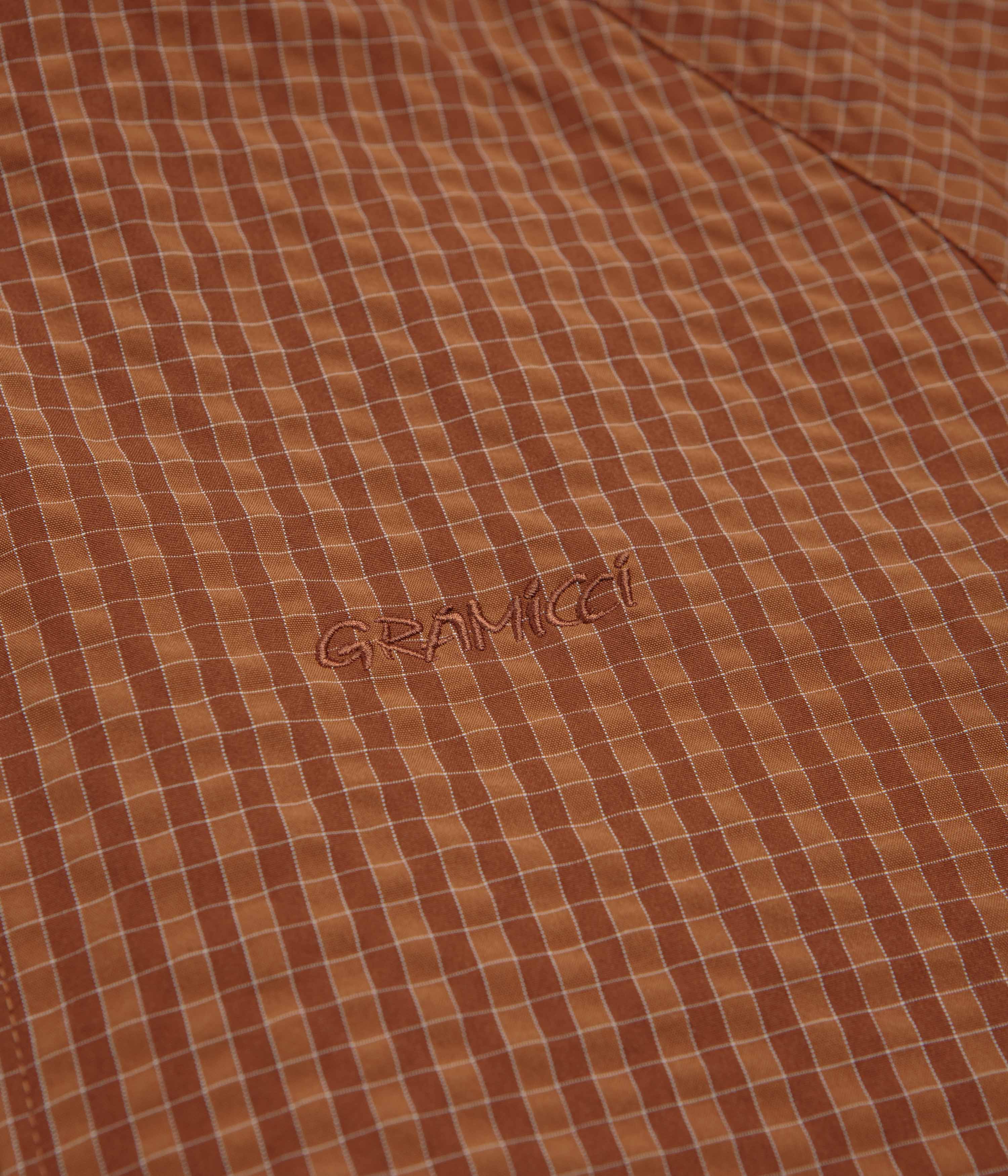 Gramicci Northside Plaid Jacket - Brick - Image 4