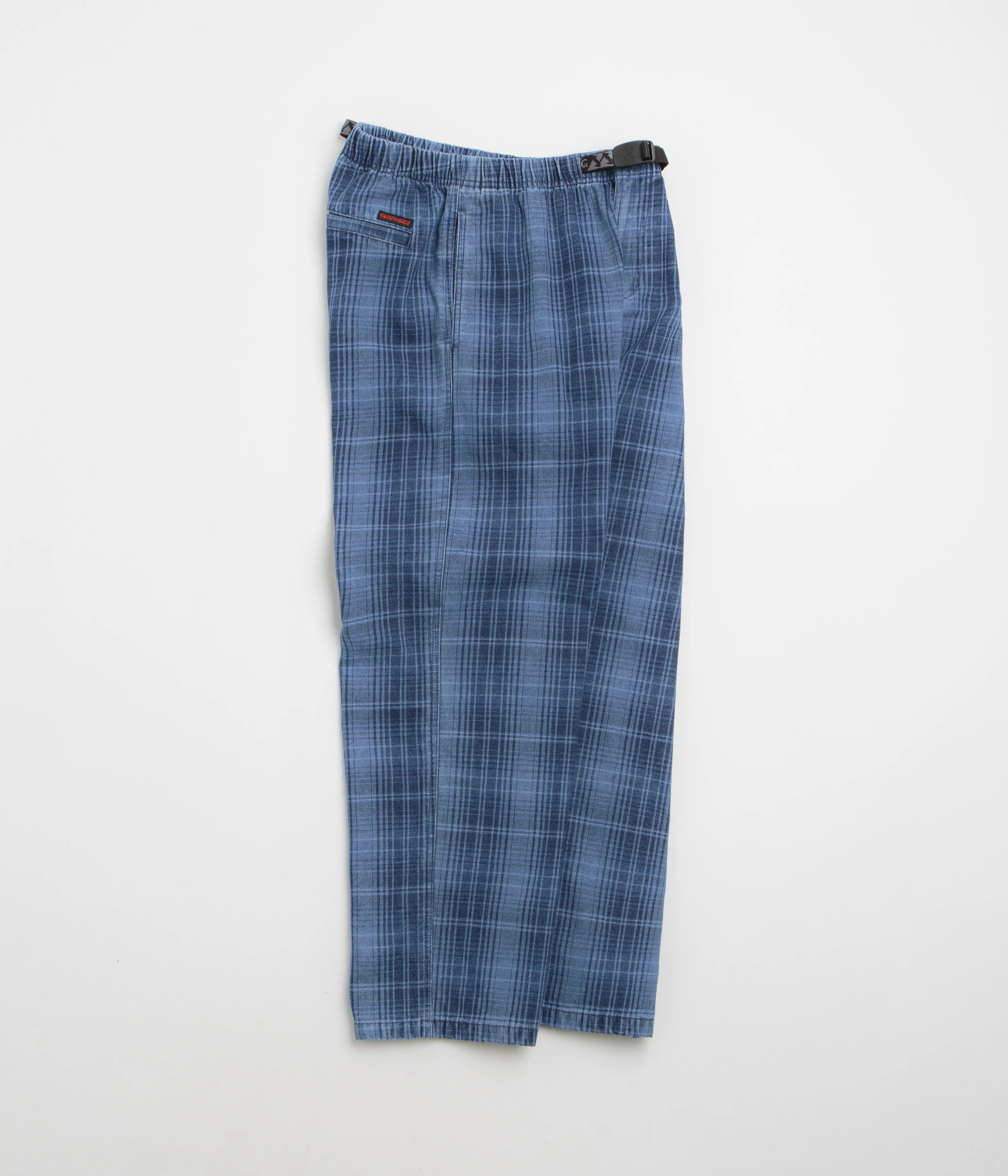 Gramicci O.G. Denim Plaid Pants - Indigo Checkered Plaid - Image 2