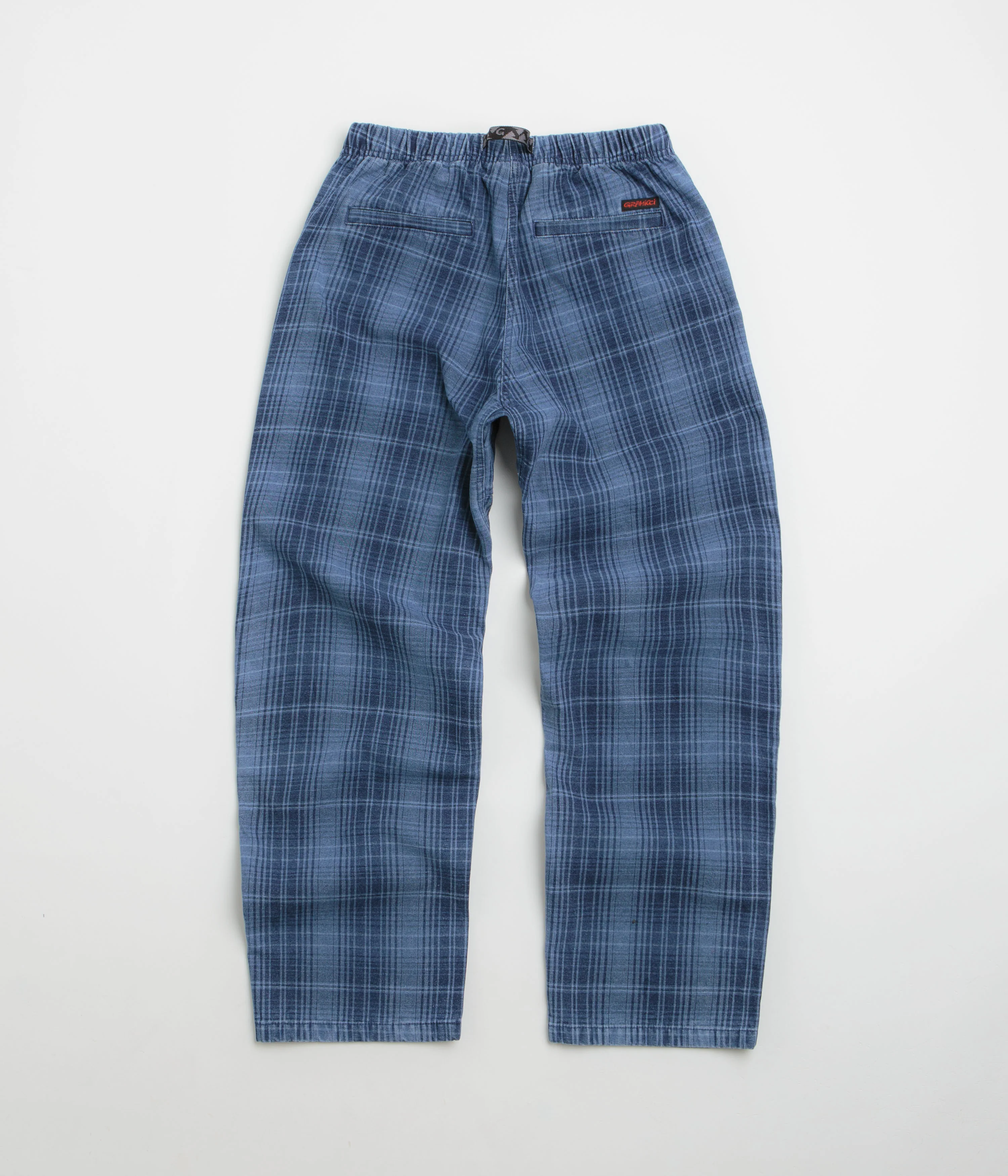 Gramicci O.G. Denim Plaid Pants - Indigo Checkered Plaid - Image 3