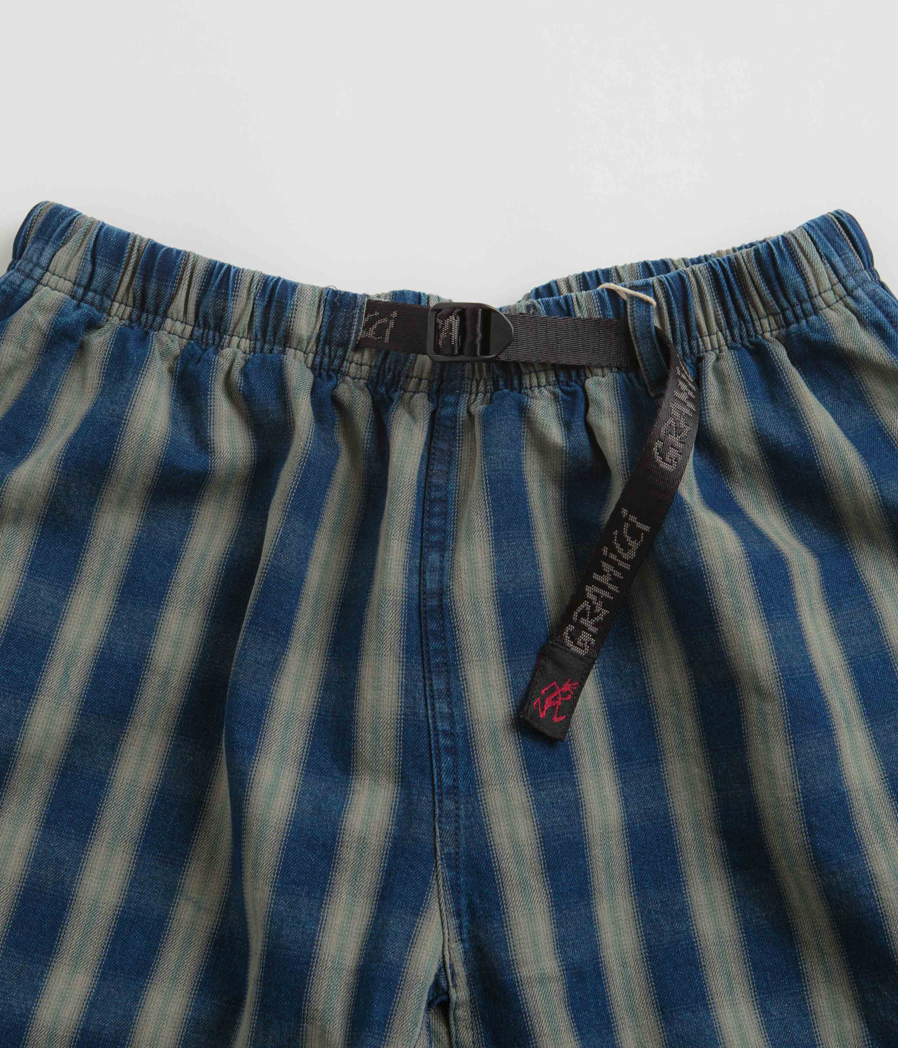 Gramicci OG Yarn Dye Shadow Plaid Jam Shorts - Blue - Image 5