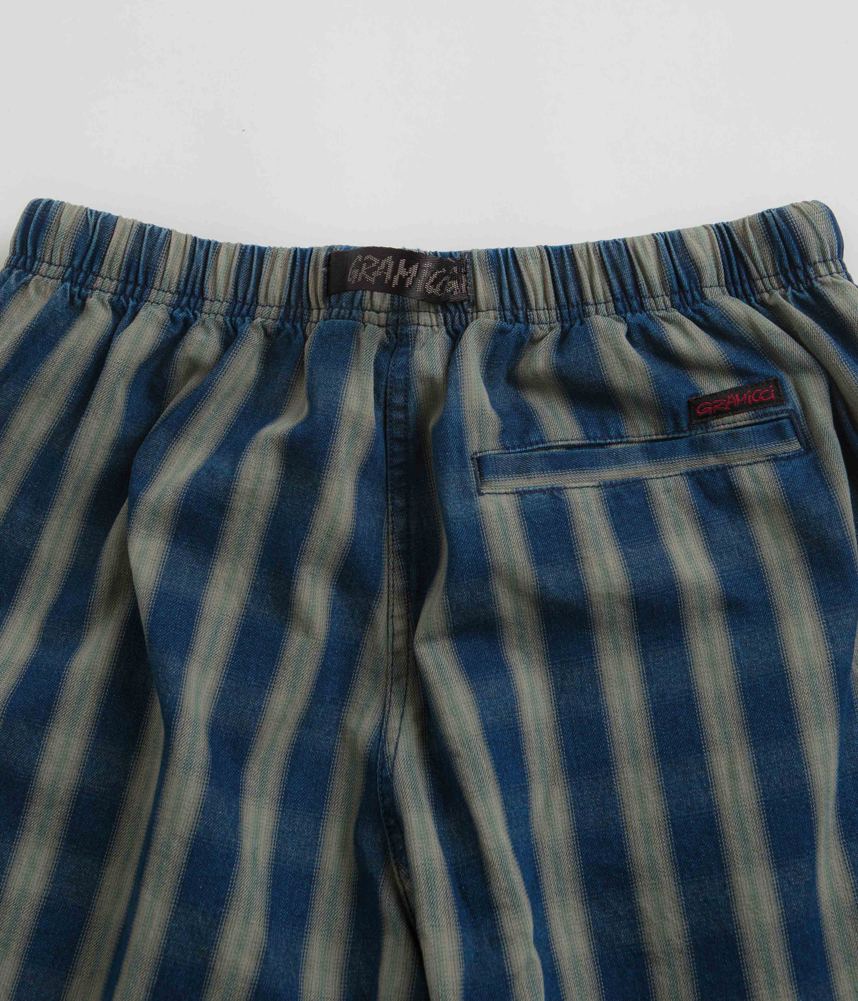 Gramicci OG Yarn Dye Shadow Plaid Jam Shorts - Blue - Image 6