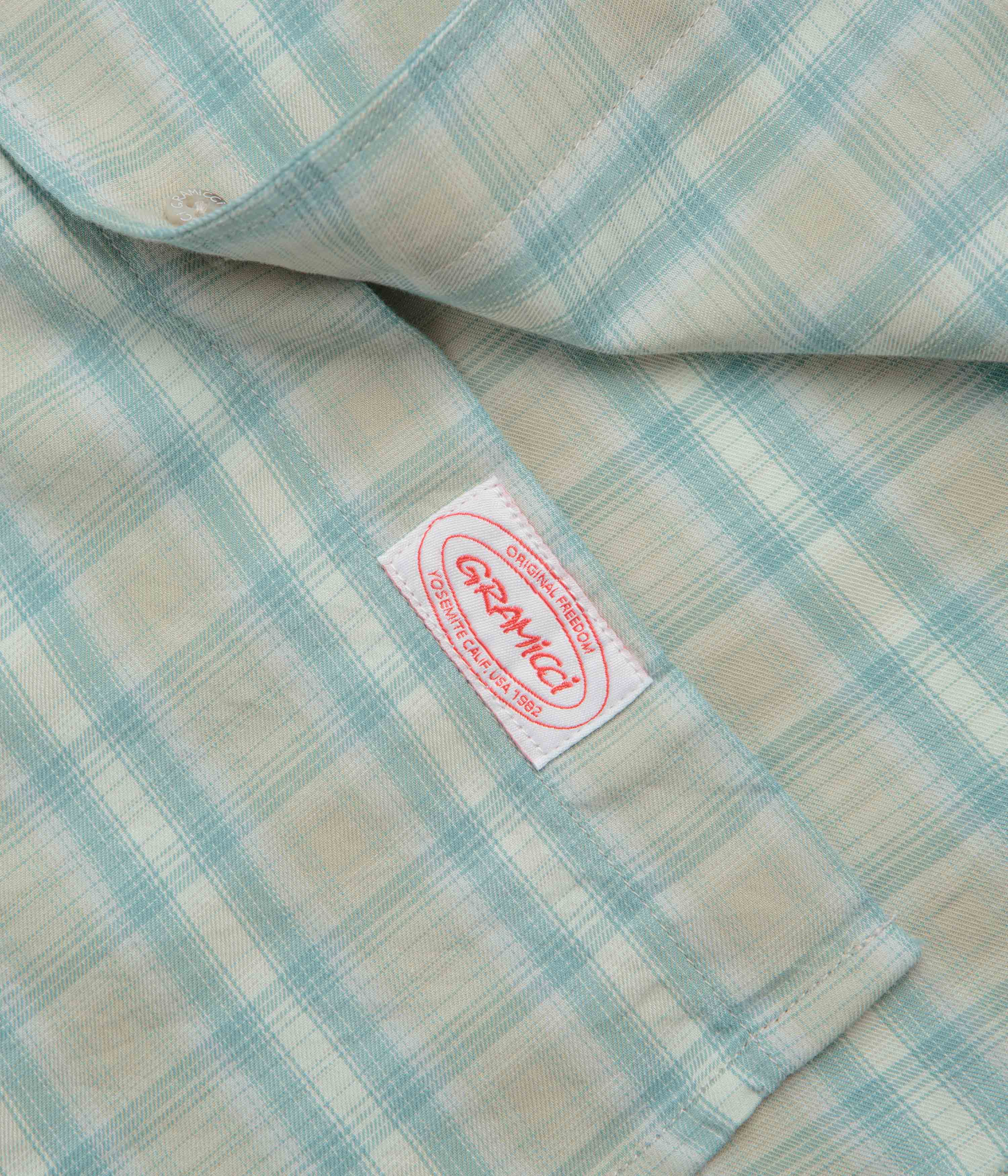 Gramicci Ombre Short Sleeve Shirt - Blue - Image 3