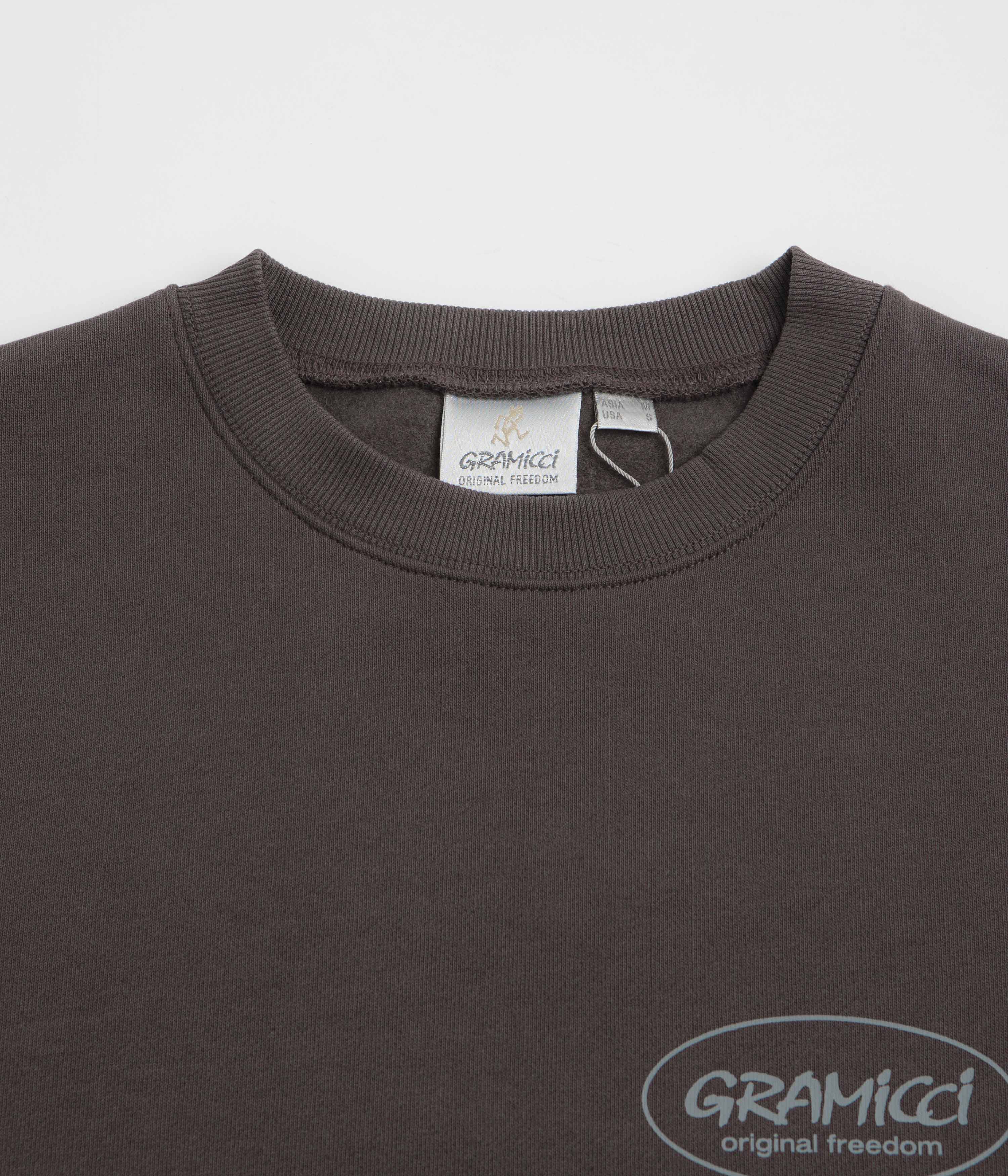 Gramicci Original Freedom Crewneck Sweatshirt - Deep Brown - Image 3