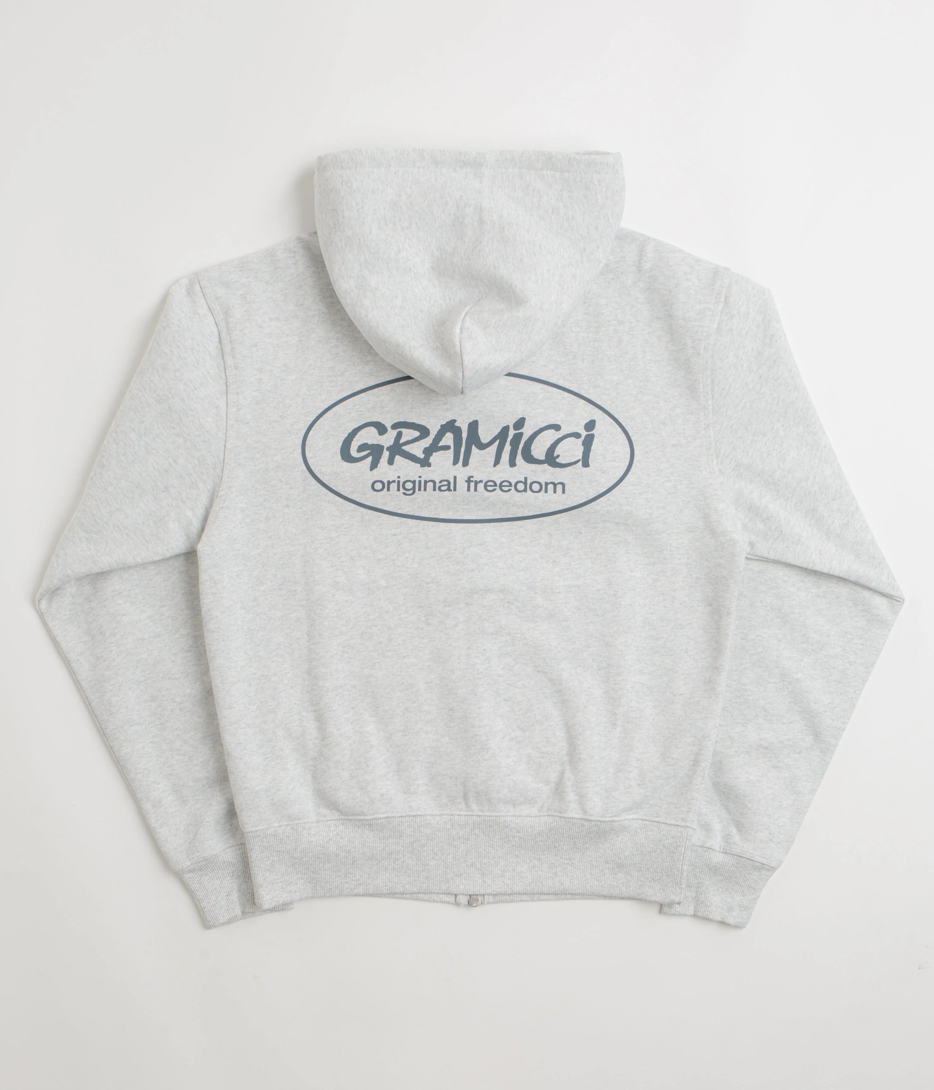 Gramicci Original Freedom Full Zip Hoodie - Heather Ash - Image 3