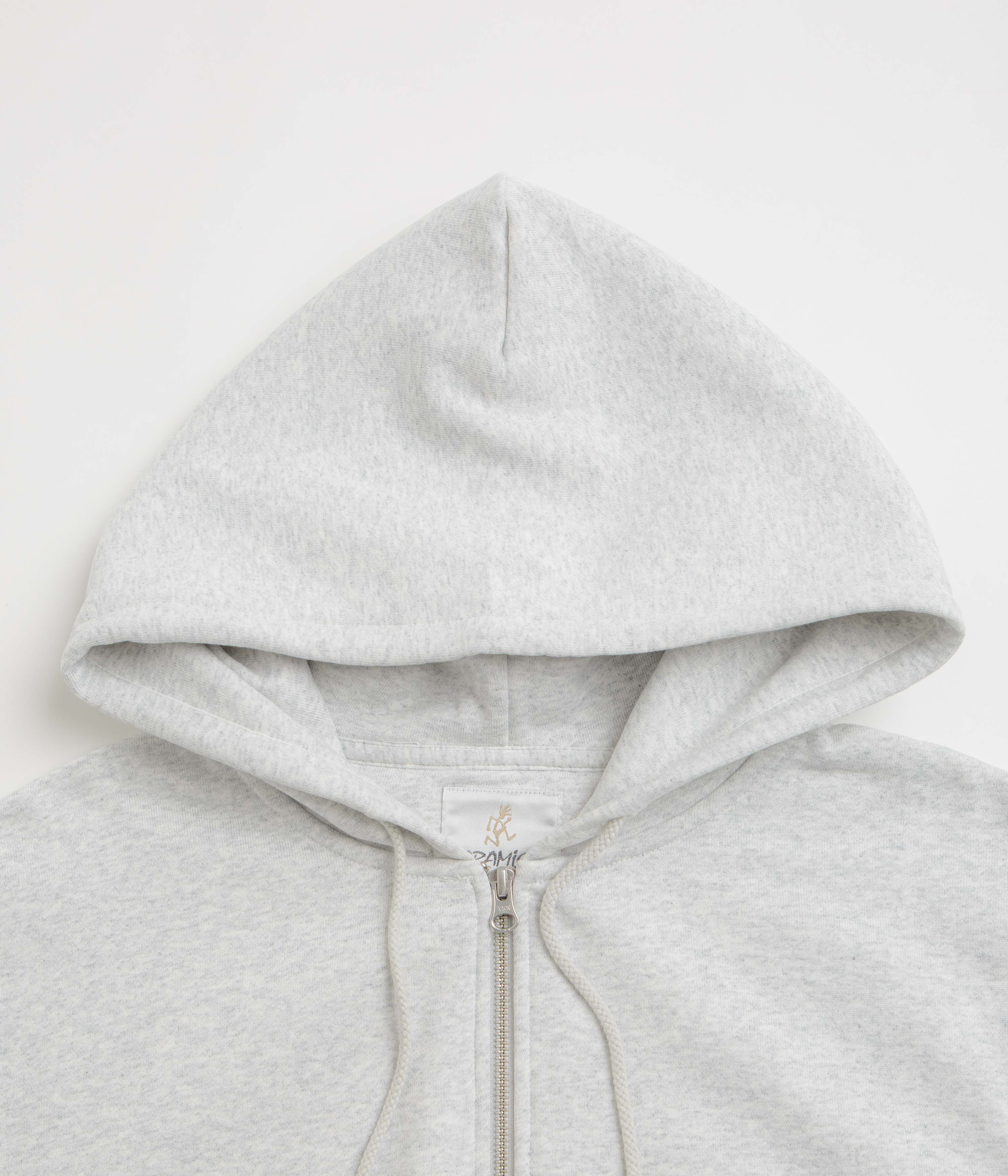 Gramicci Original Freedom Full Zip Hoodie - Heather Ash - Image 4