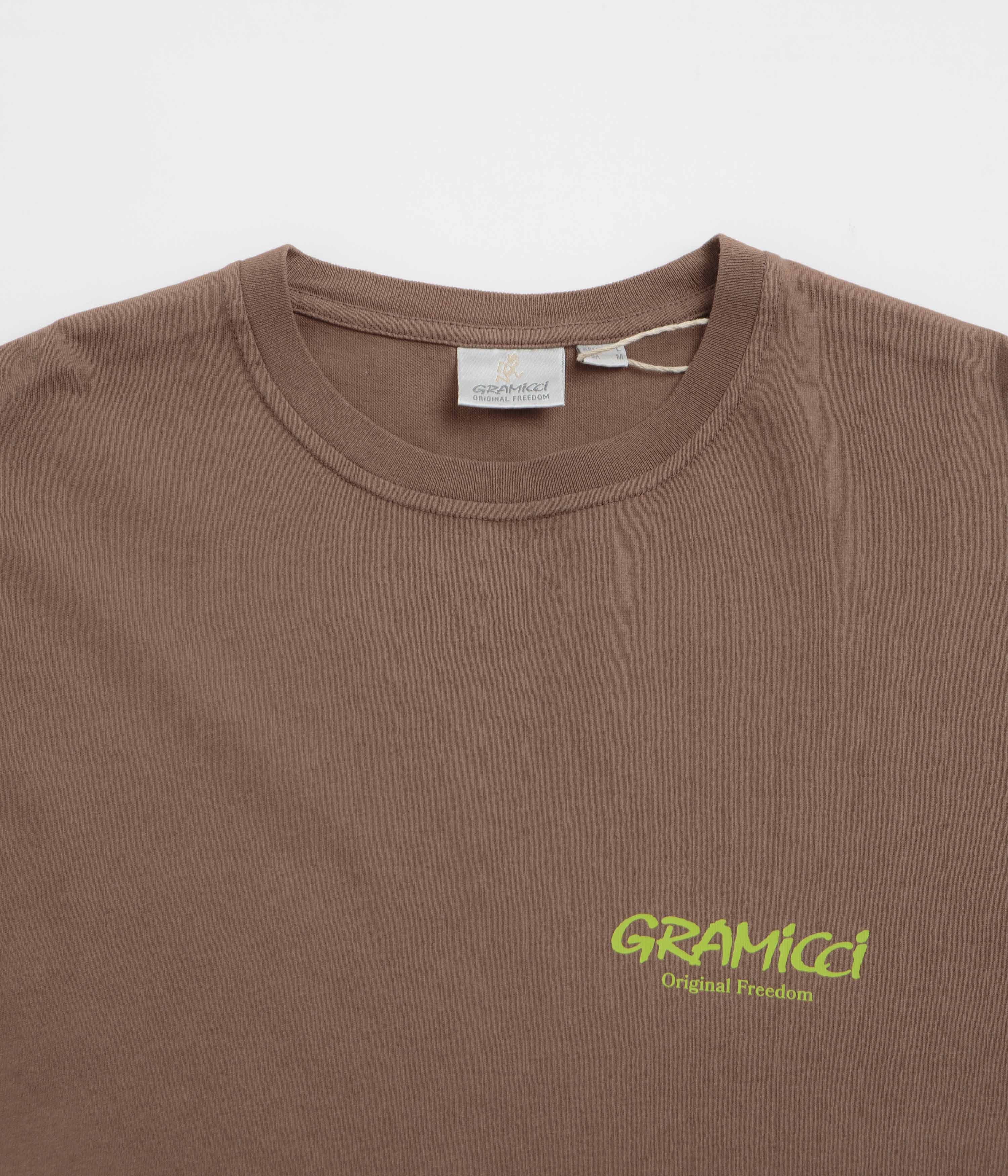 Gramicci Original Freedom T-Shirt - Pigment Brown - Image 3