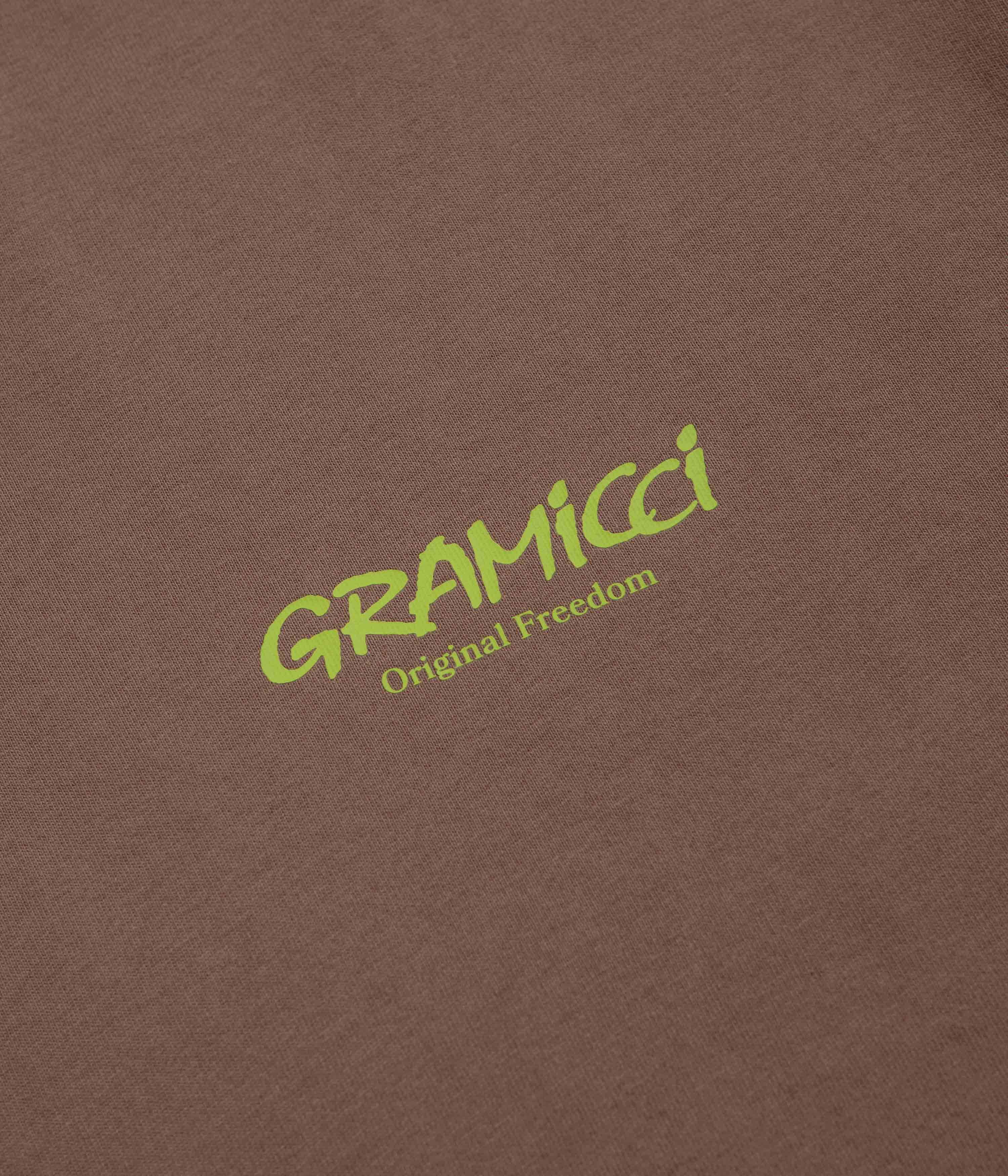 Gramicci Original Freedom T-Shirt - Pigment Brown - Image 4