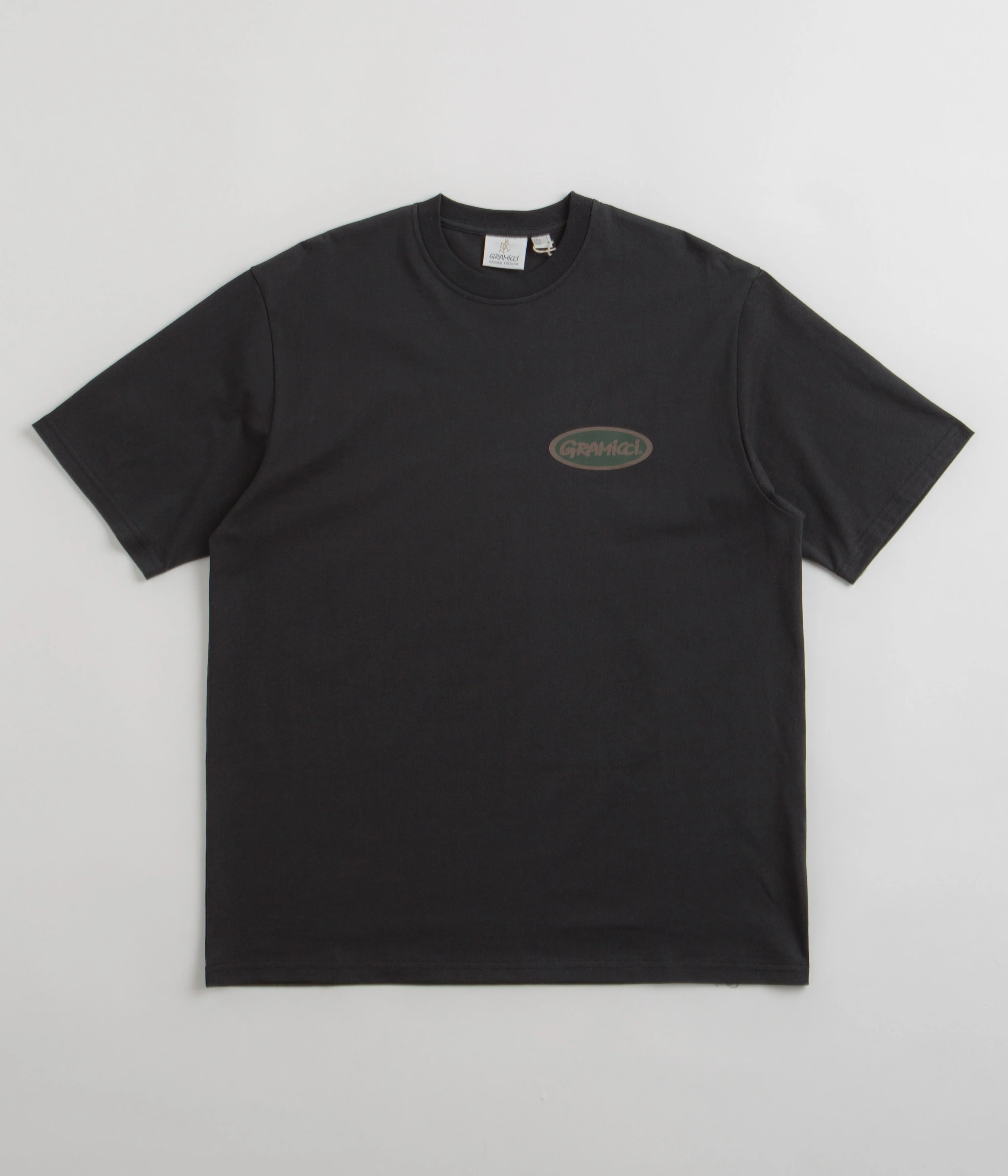Gramicci Oval T-Shirt - Vintage Black / Green - Image 2
