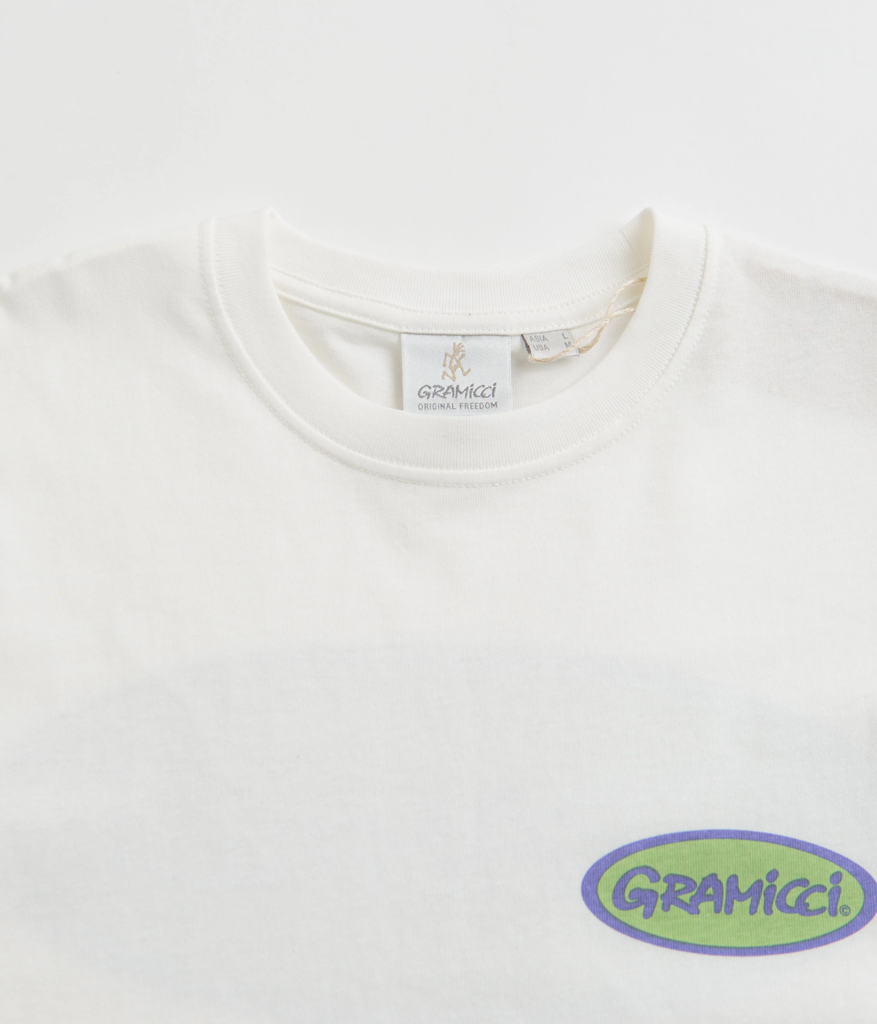 Gramicci Oval T-Shirt - White / Green - Image 3
